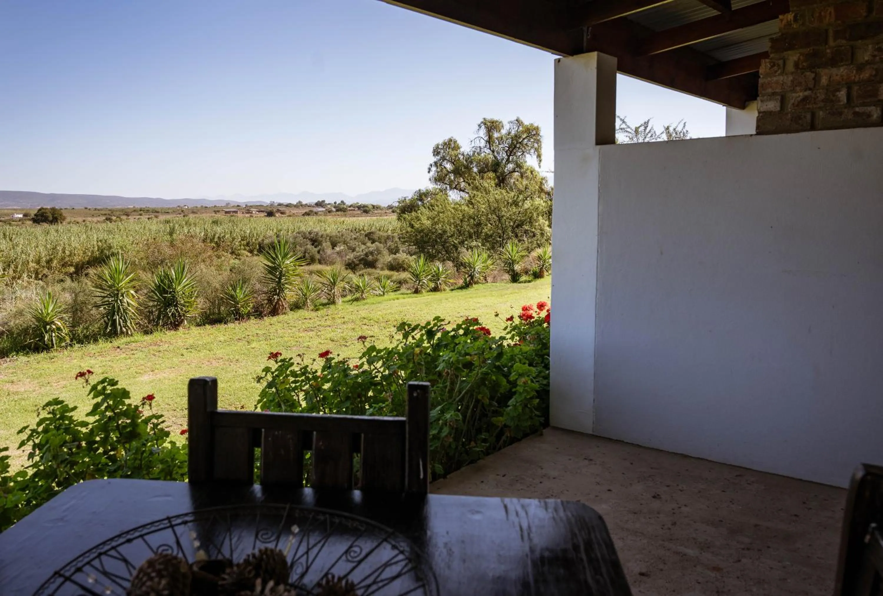 Patio in De Denne Country Guest House