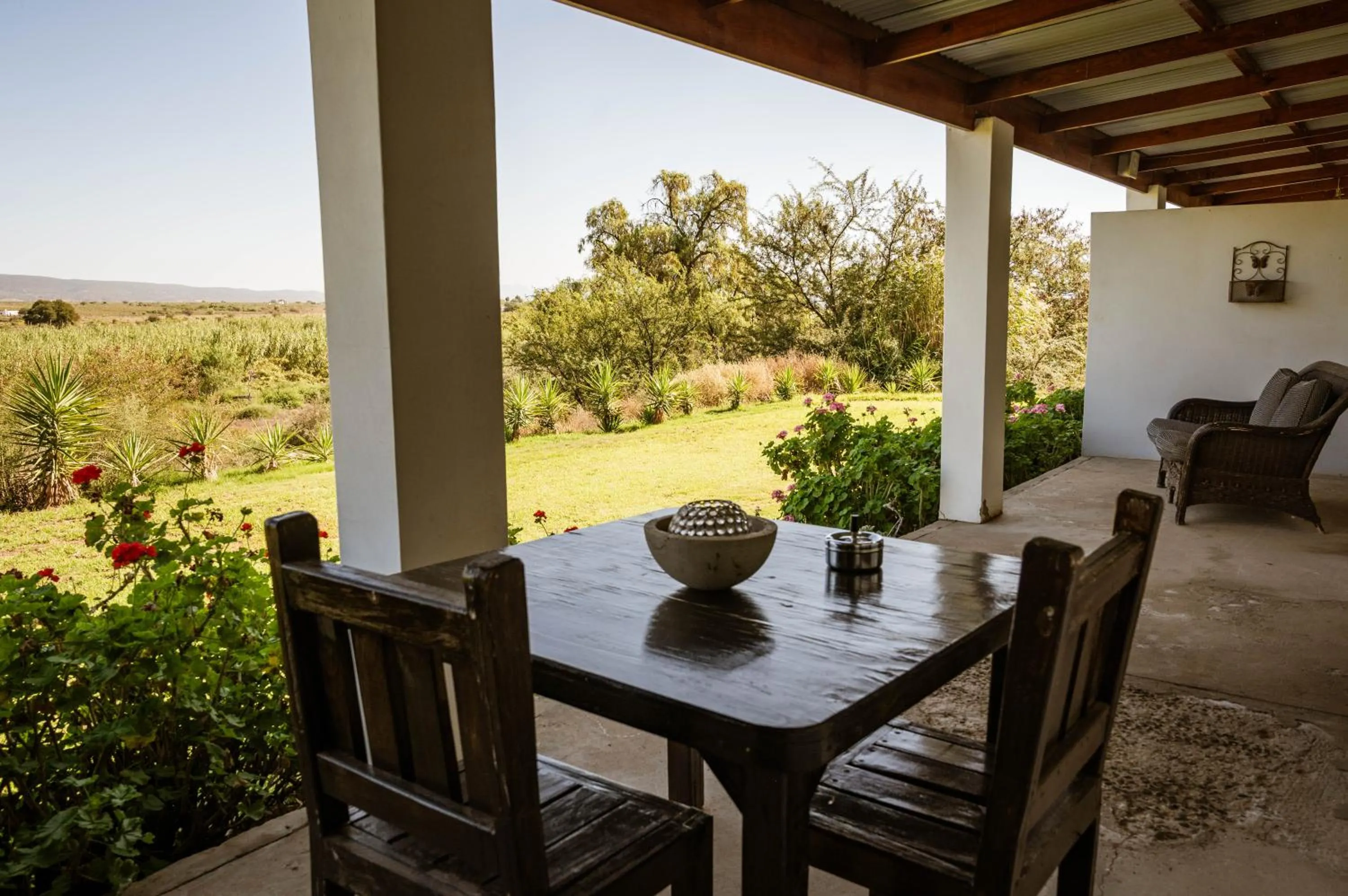 Patio in De Denne Country Guest House