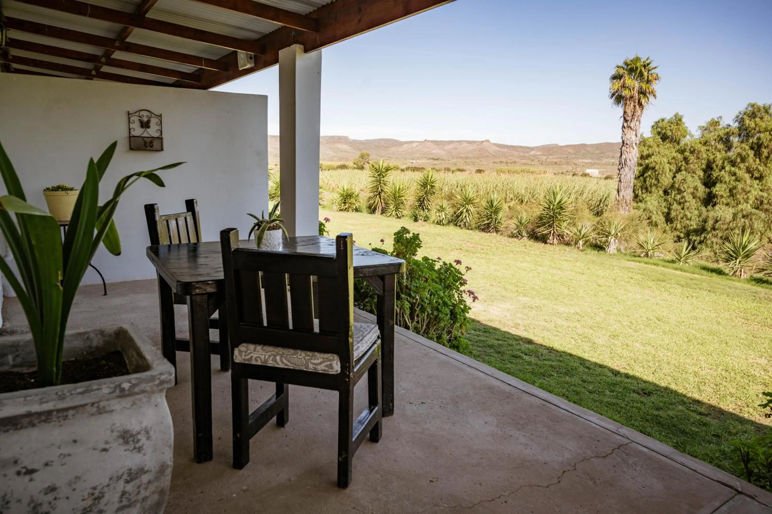 Patio in De Denne Country Guest House