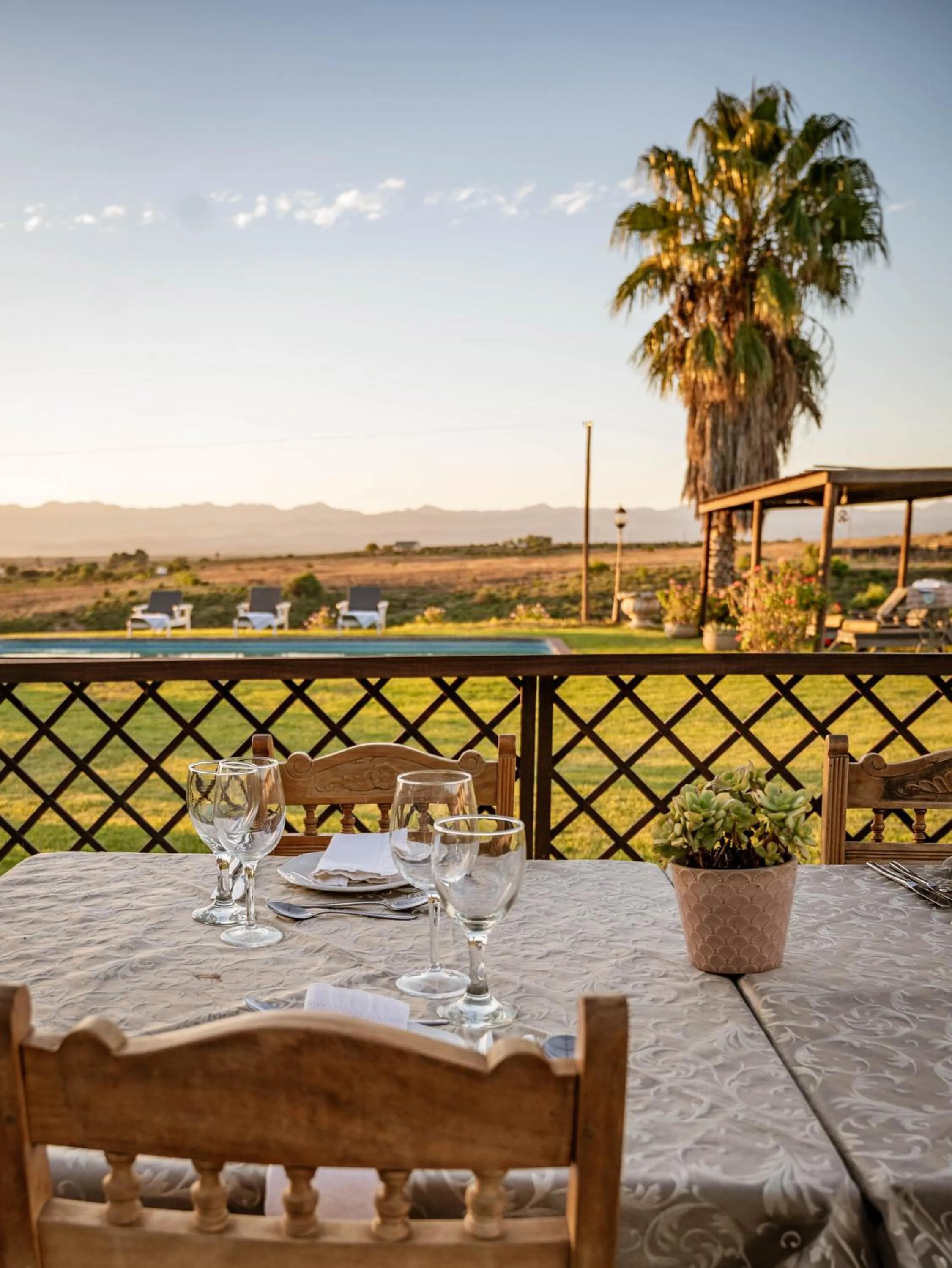 Patio in De Denne Country Guest House