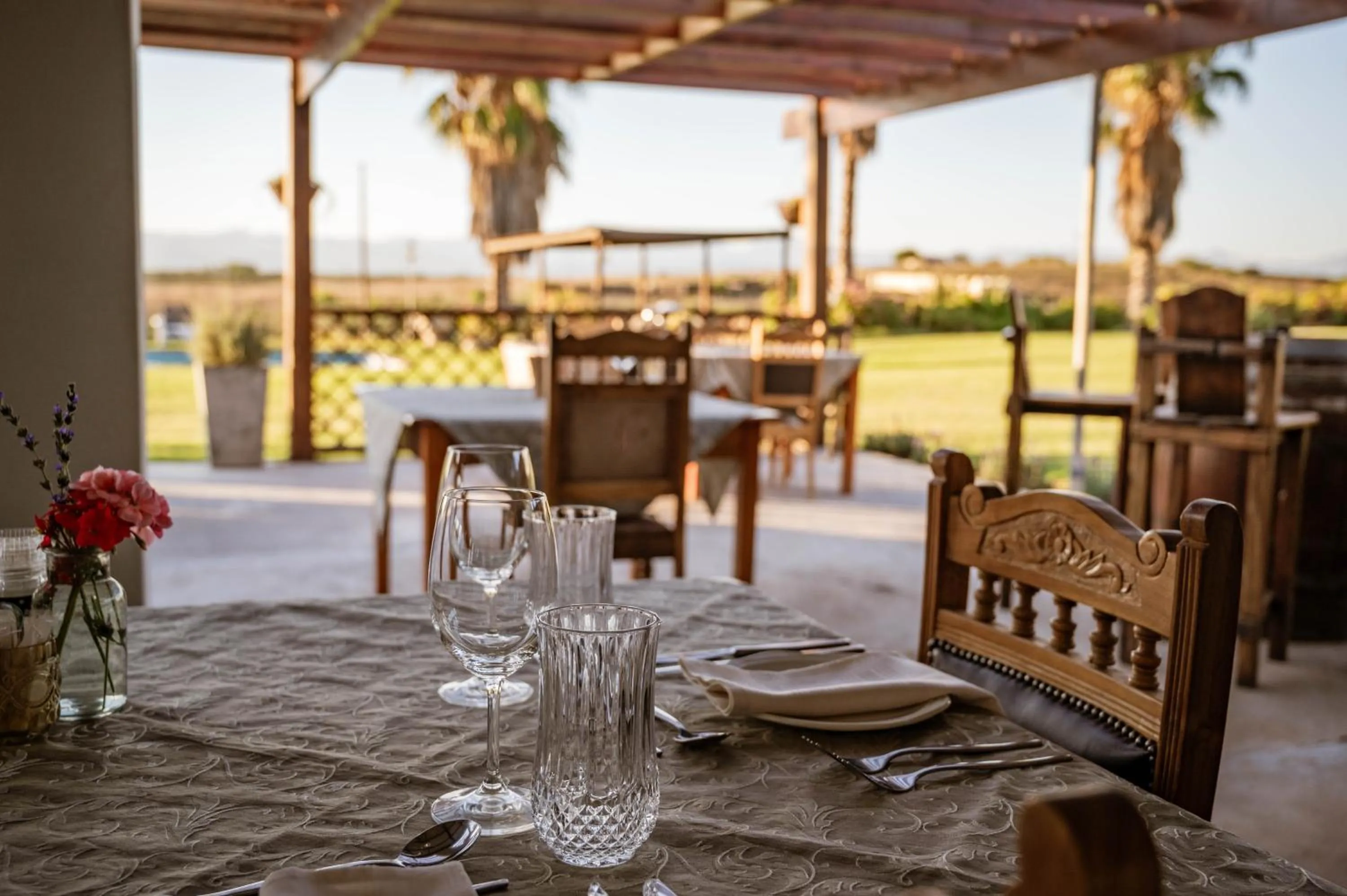 Patio in De Denne Country Guest House