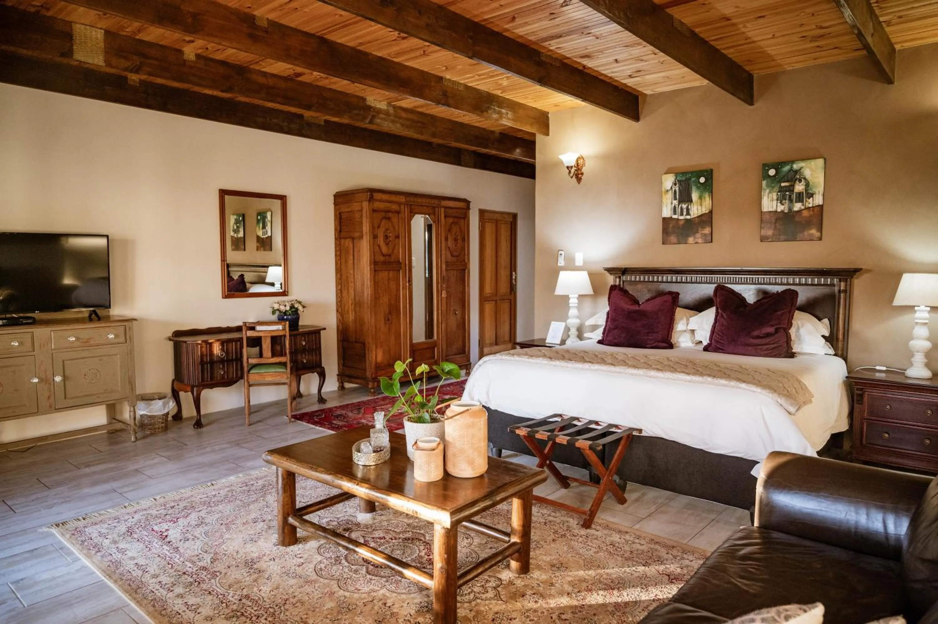 Bed in De Denne Country Guest House