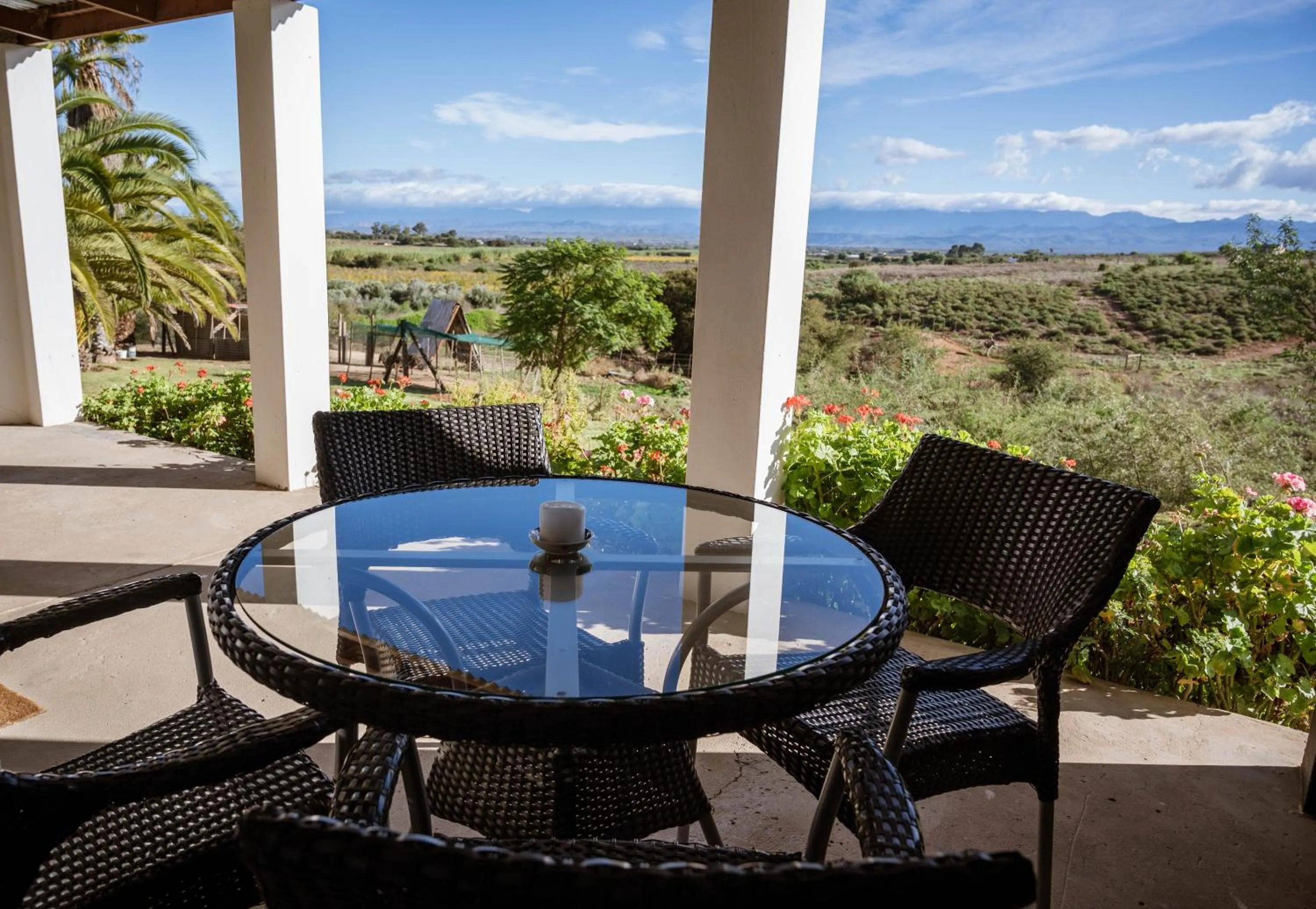 Patio in De Denne Country Guest House