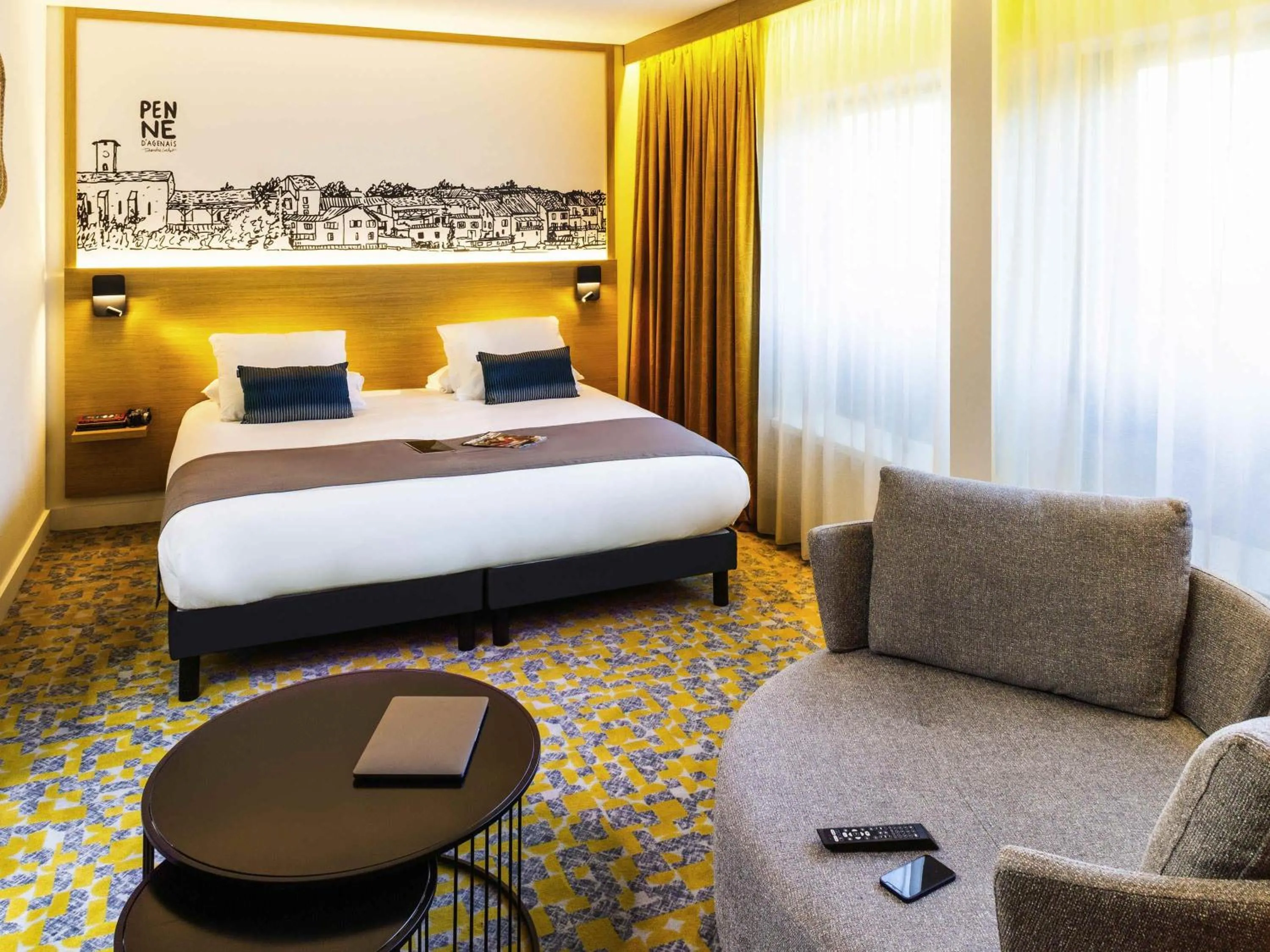 Bedroom, Bed in Mercure Agen Centre