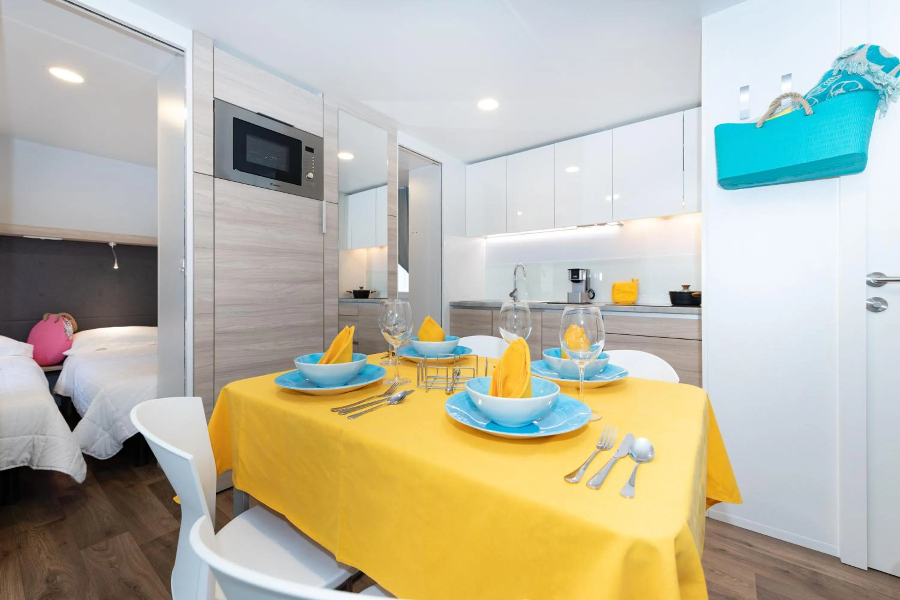 Kitchen or kitchenette in Luxury Camp at Union Lido