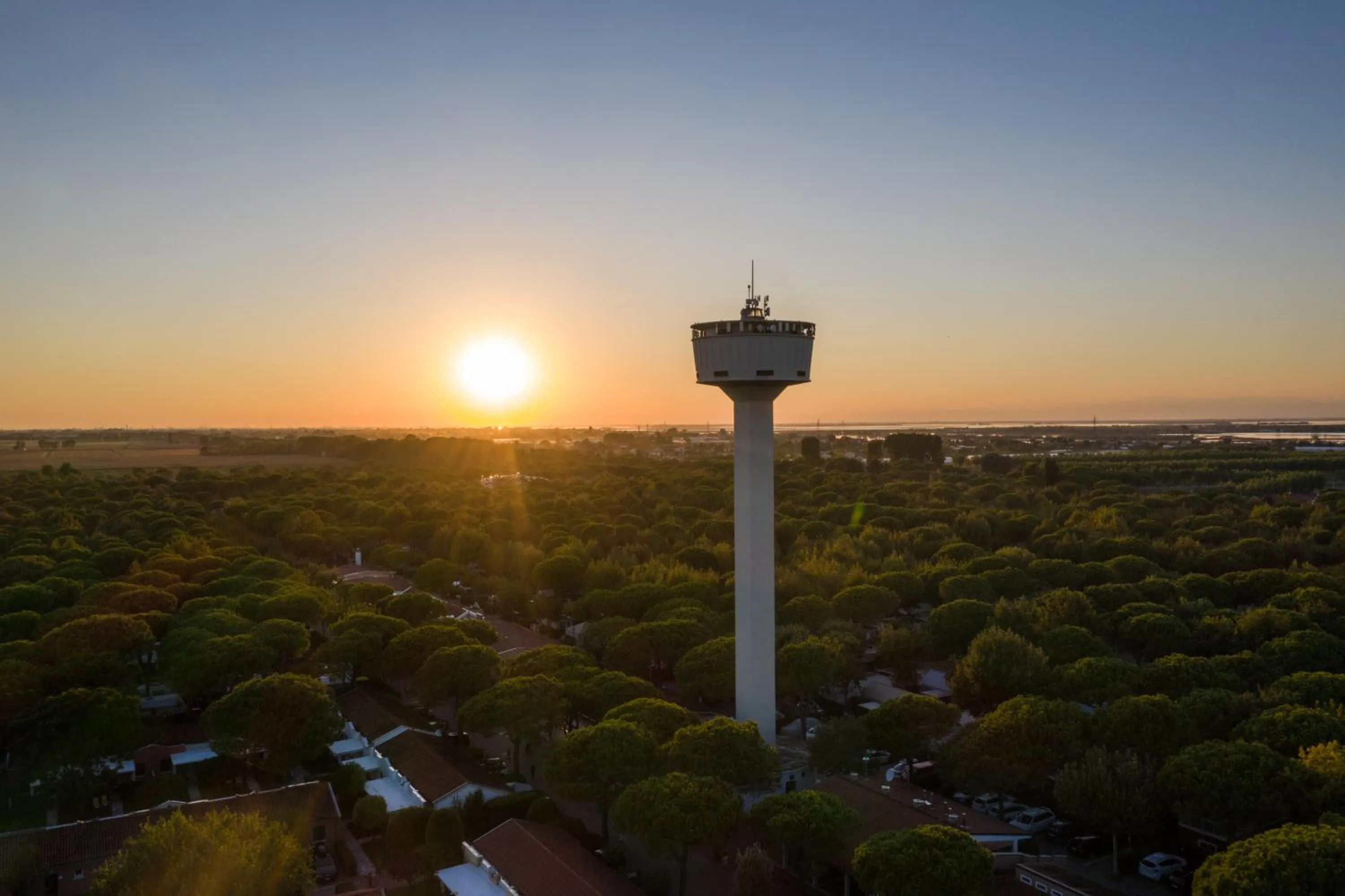 Sunset in Luxury Camp at Union Lido