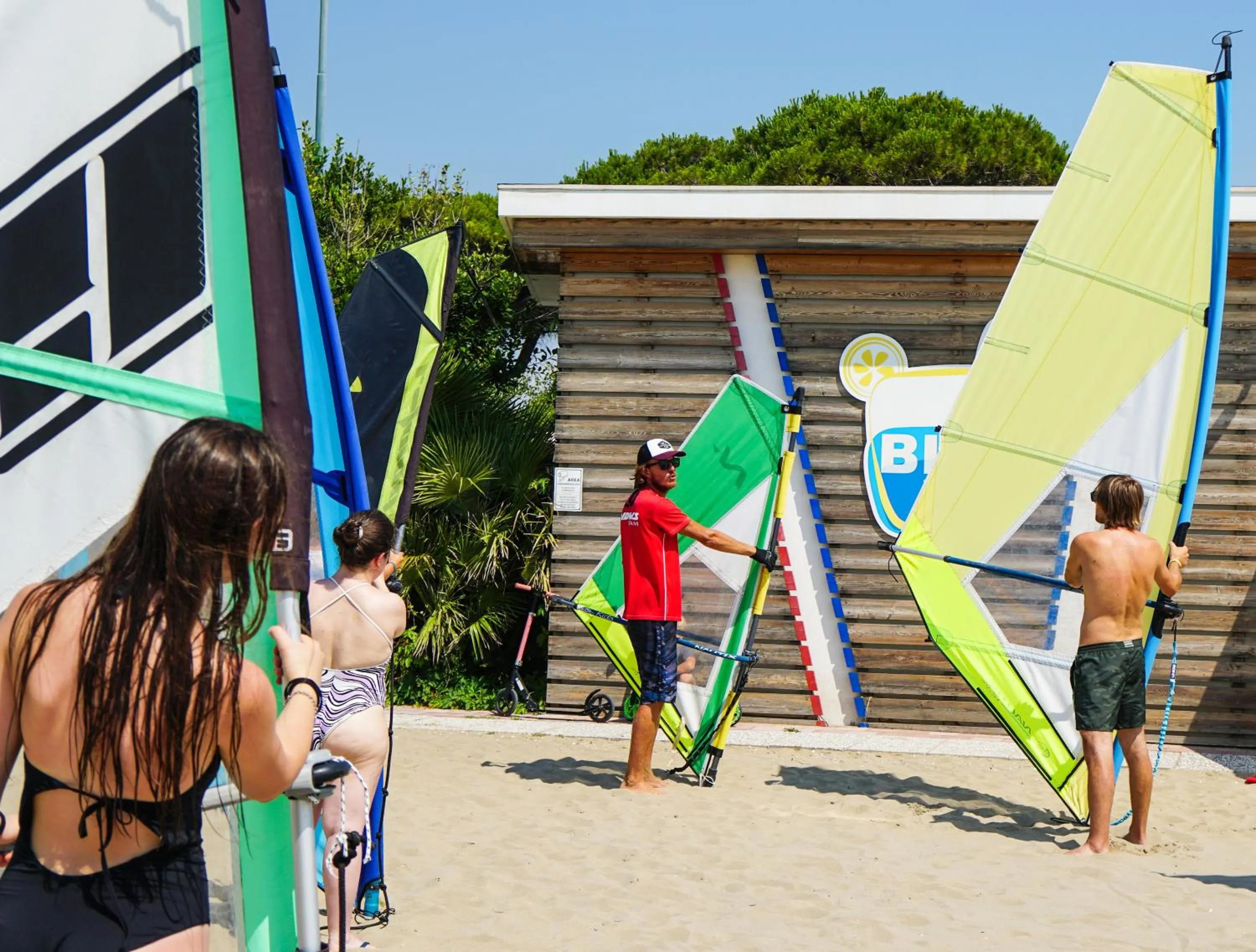 Windsurfing in Luxury Camp at Union Lido