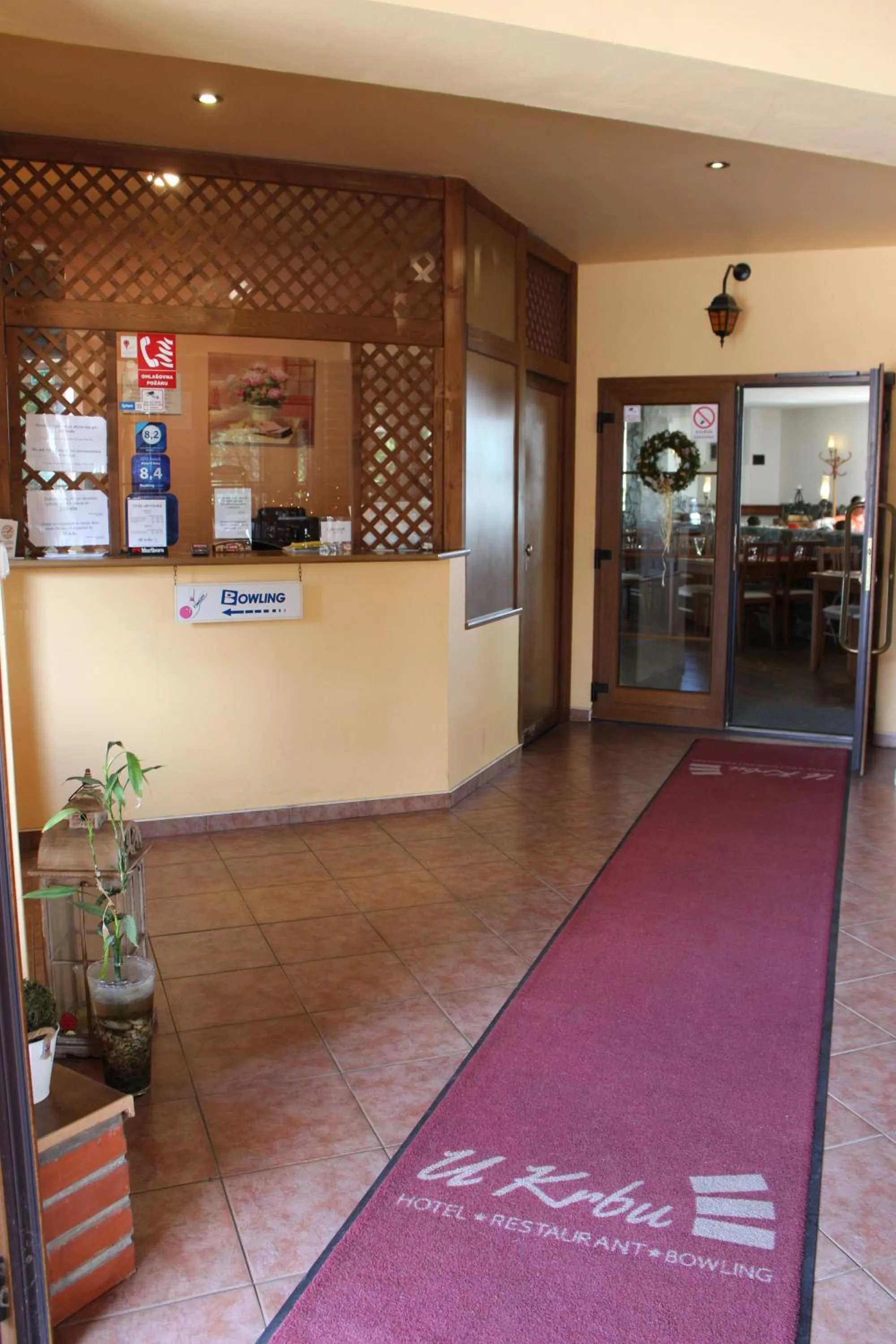 Lobby or reception in Motel U Krbu