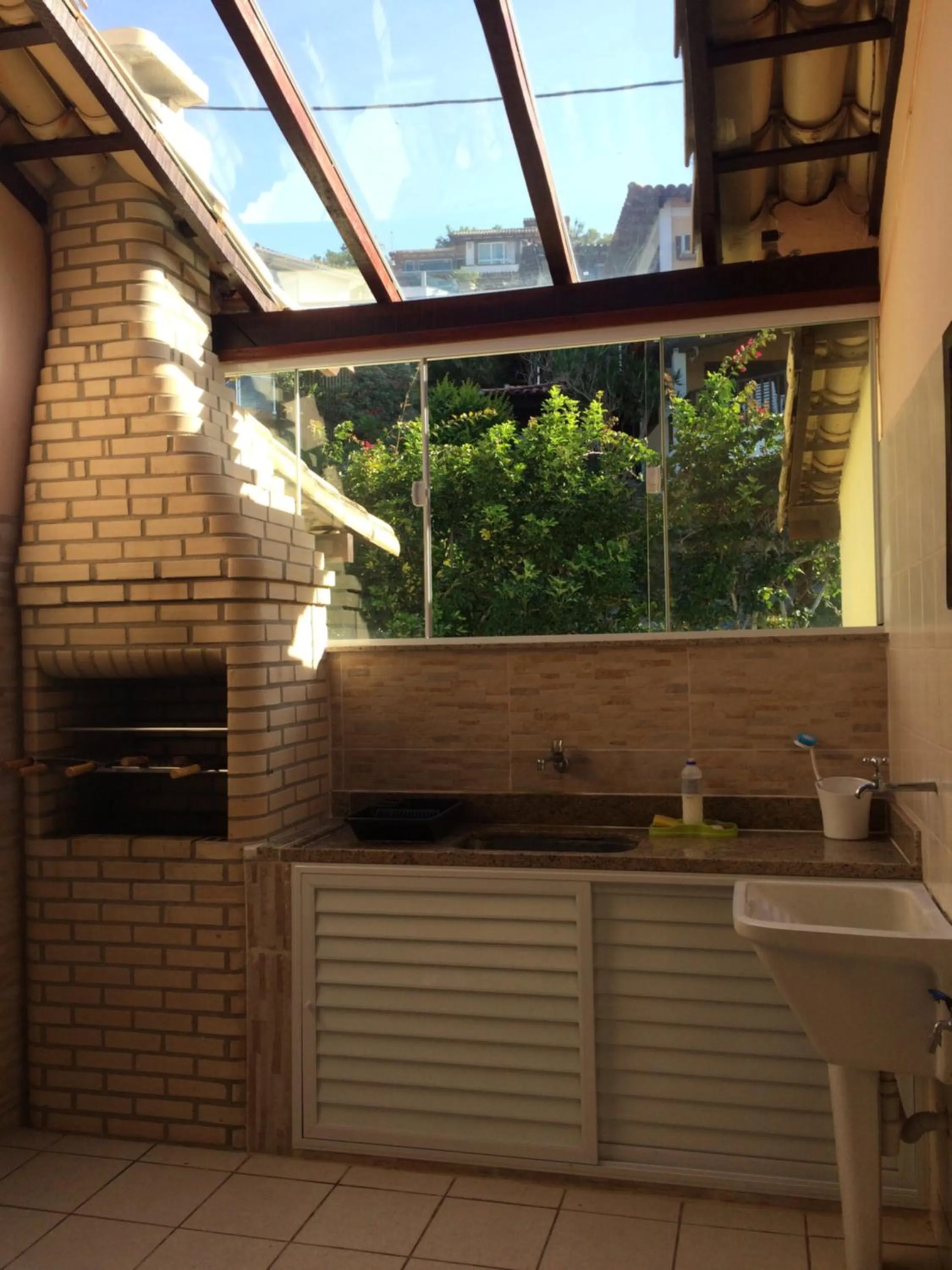 BBQ facilities in Apart hotel a 150m da praia de Geribá