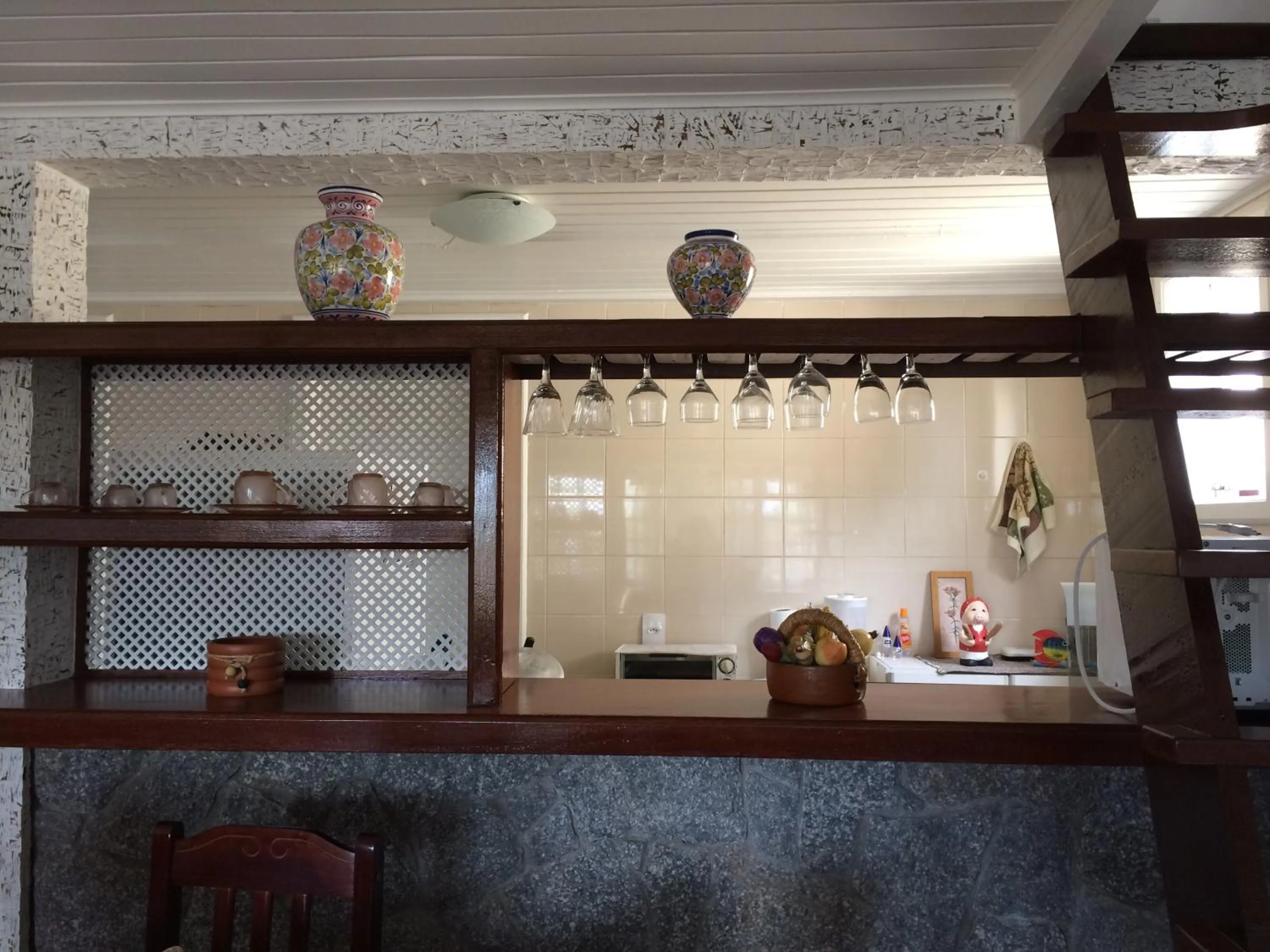 Kitchen or kitchenette in Apart hotel a 150m da praia de Geribá