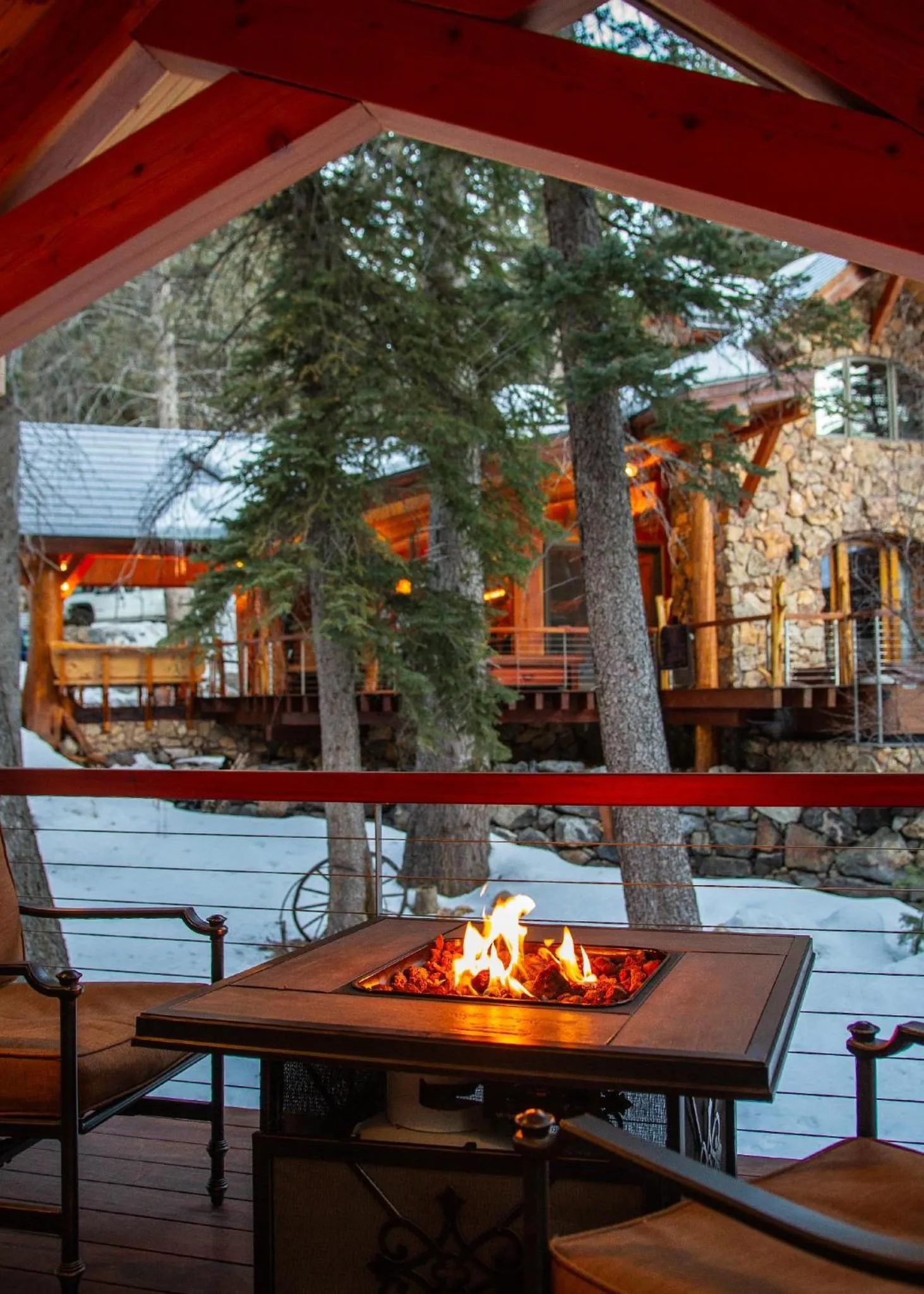 Patio in Carriage House On The Stream Sundance, Utah