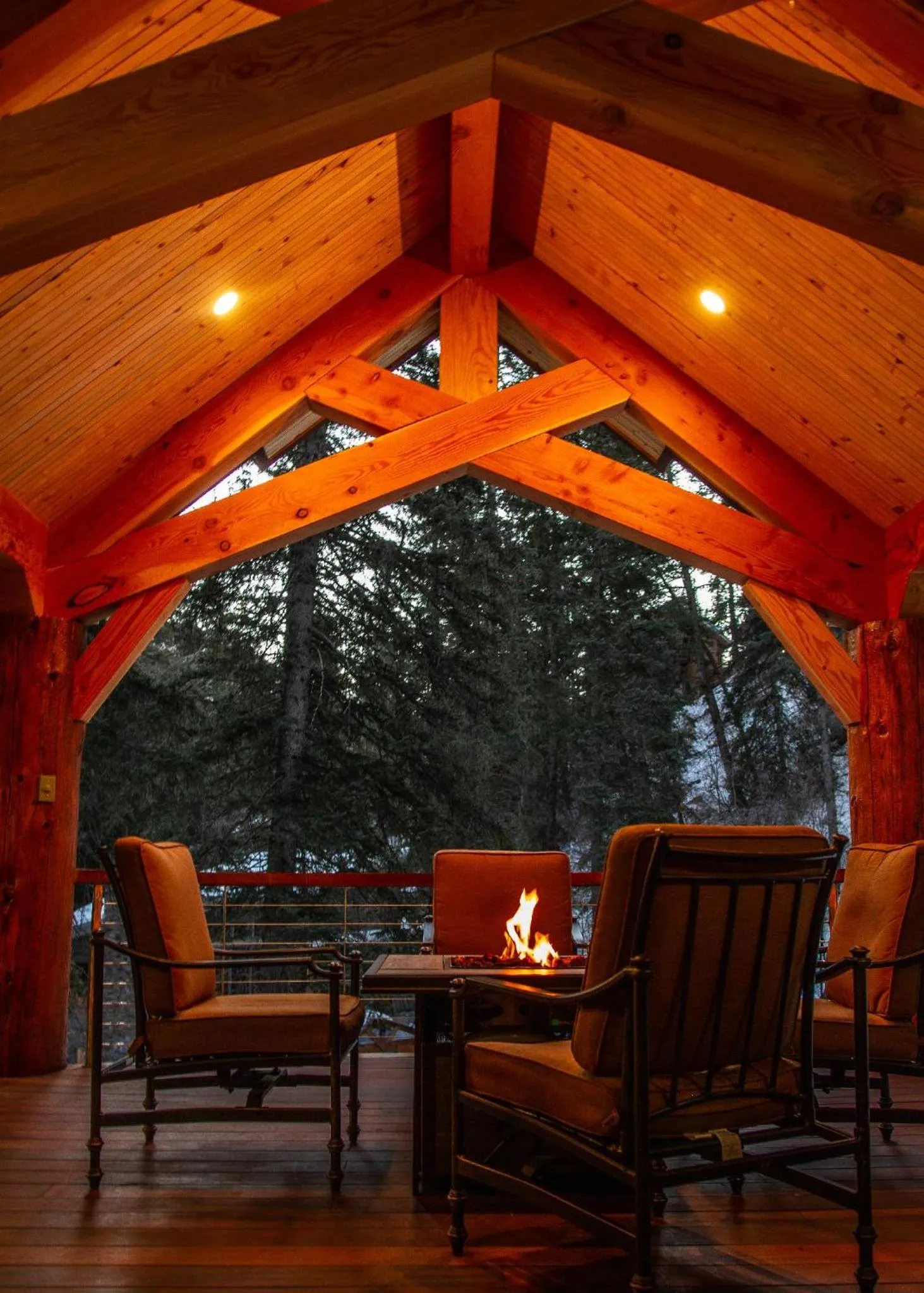 Patio in Carriage House On The Stream Sundance, Utah