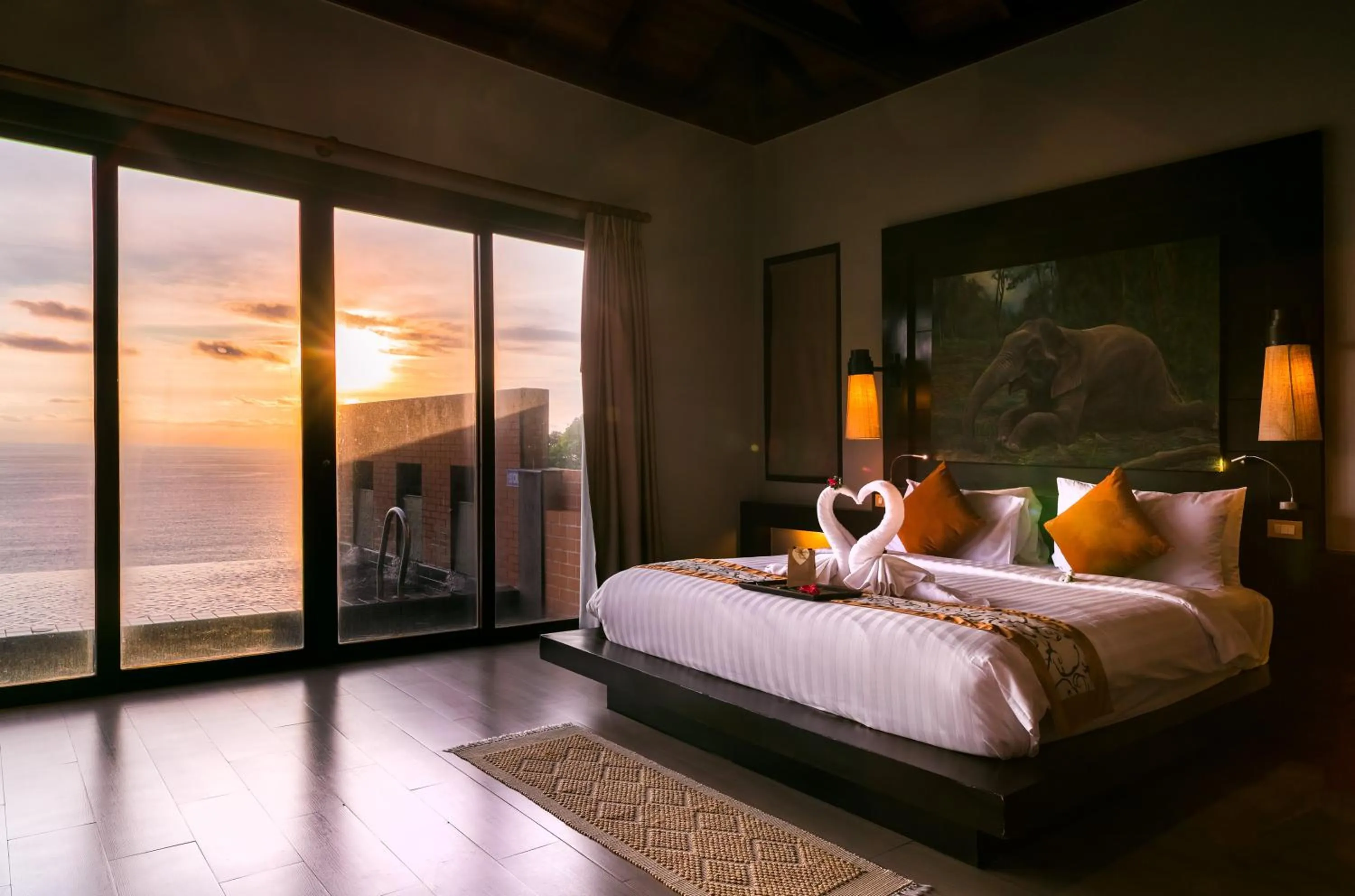 Pool view, Bed in Ayara Kamala Resort & Spa - SHA Extra Plus