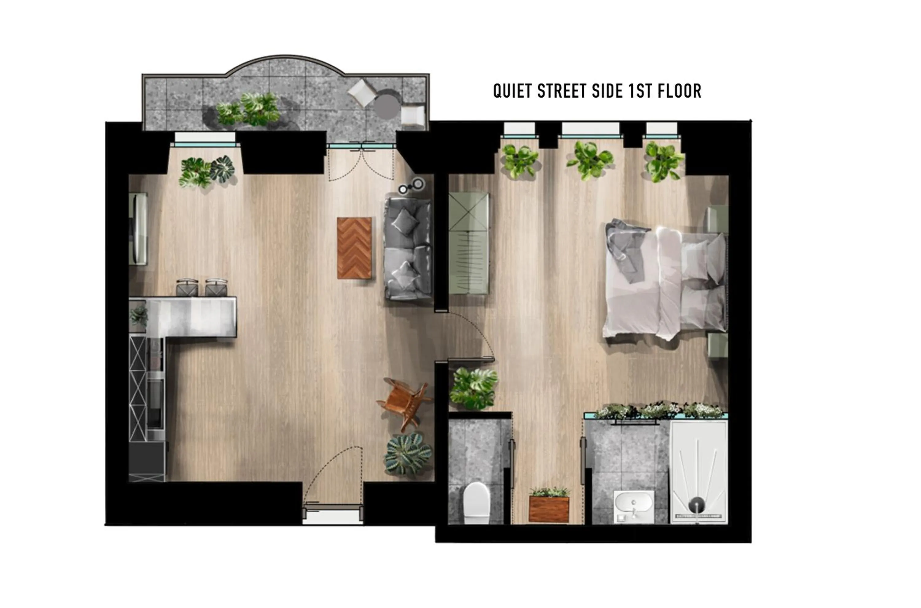 Floor plan in Urban Jungle Apartments