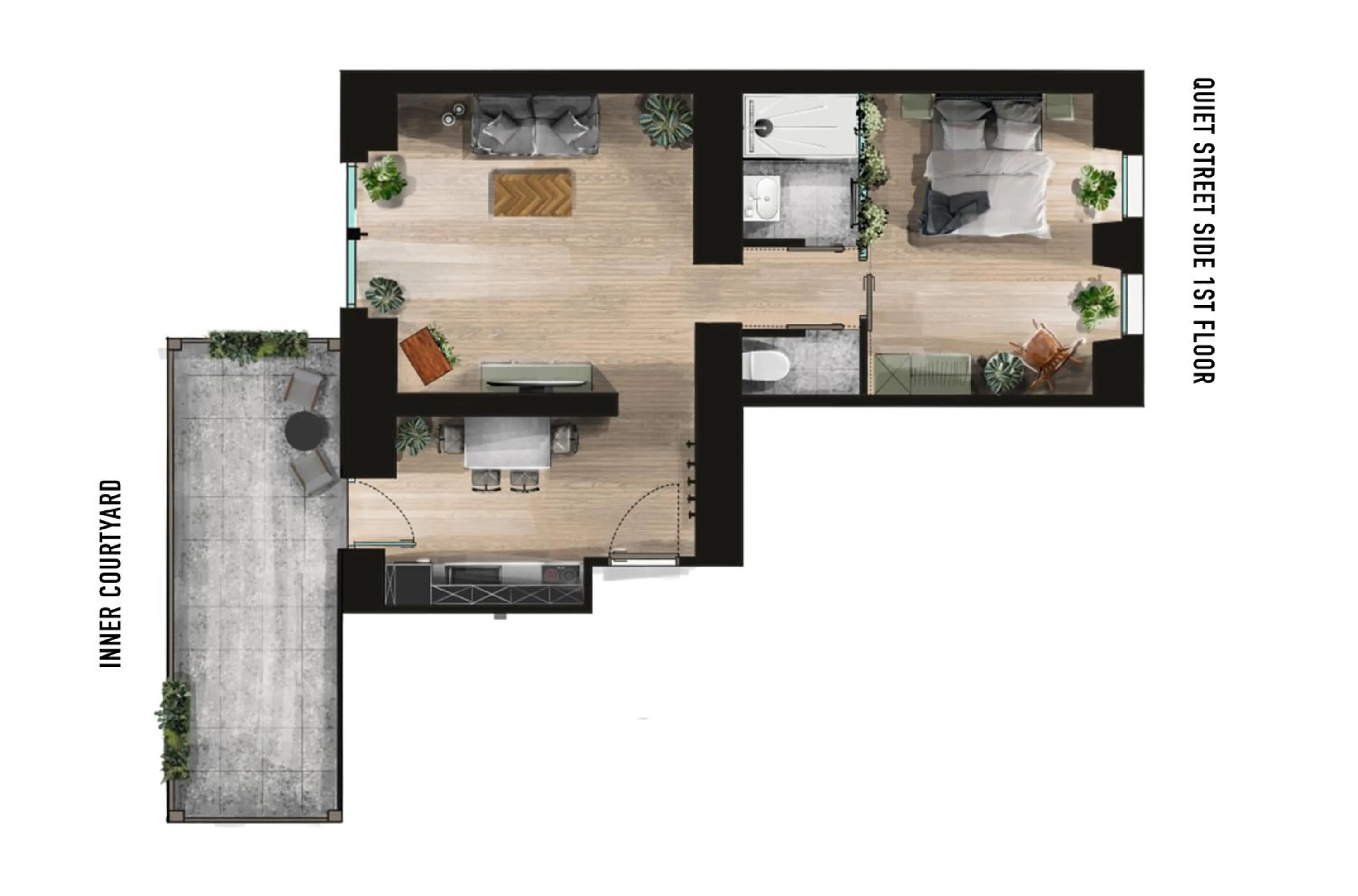 Floor plan in Urban Jungle Apartments