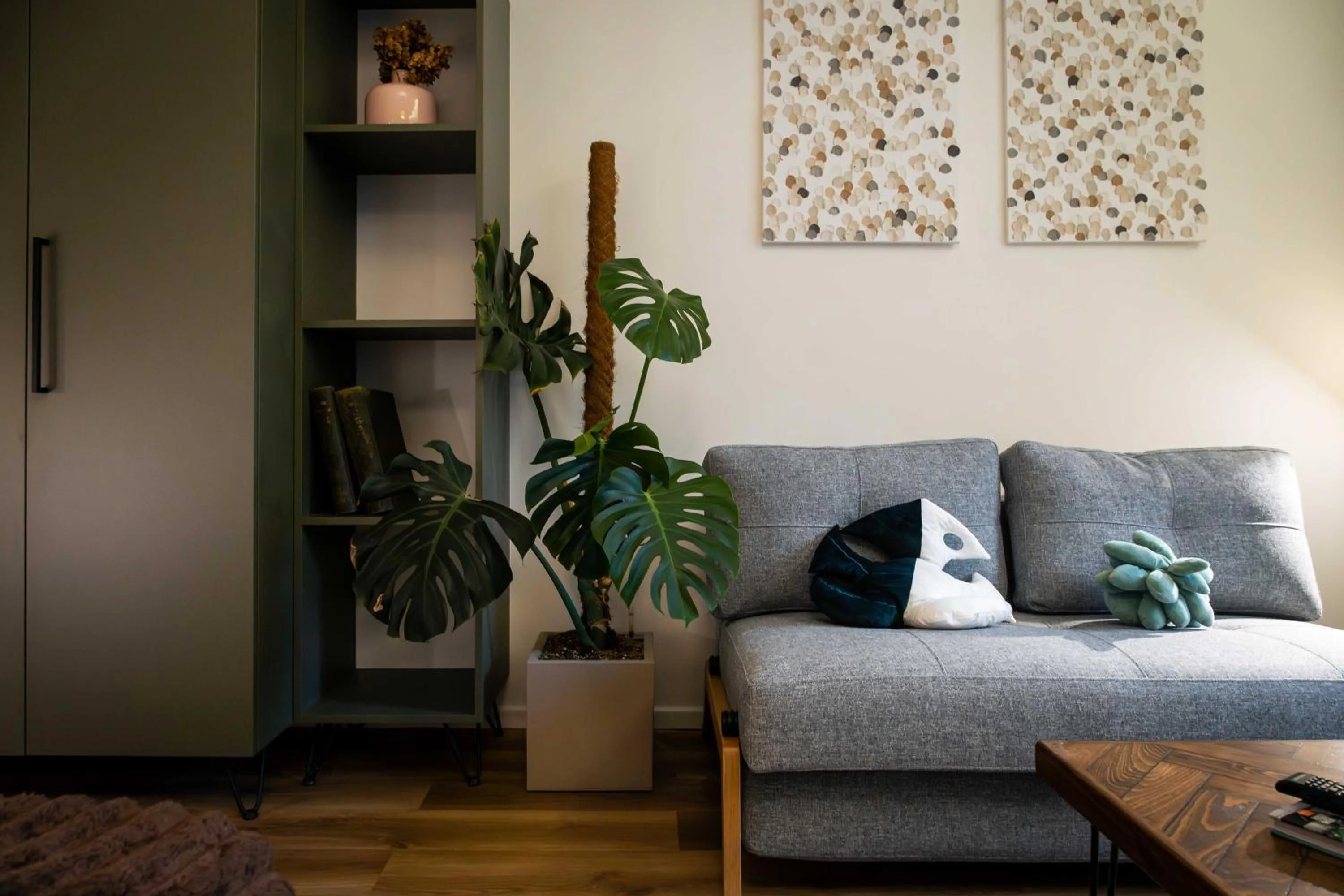 Living room in Urban Jungle Apartments