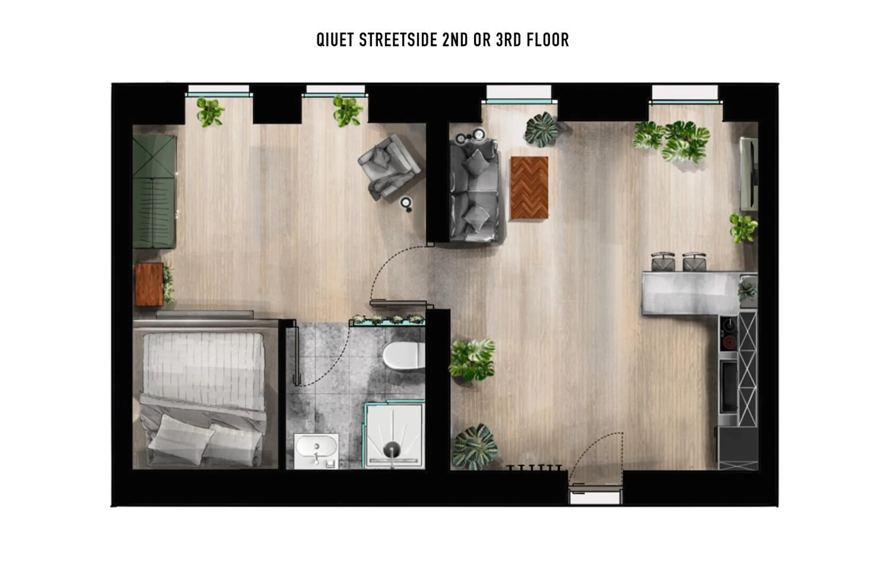Floor plan in Urban Jungle Apartments