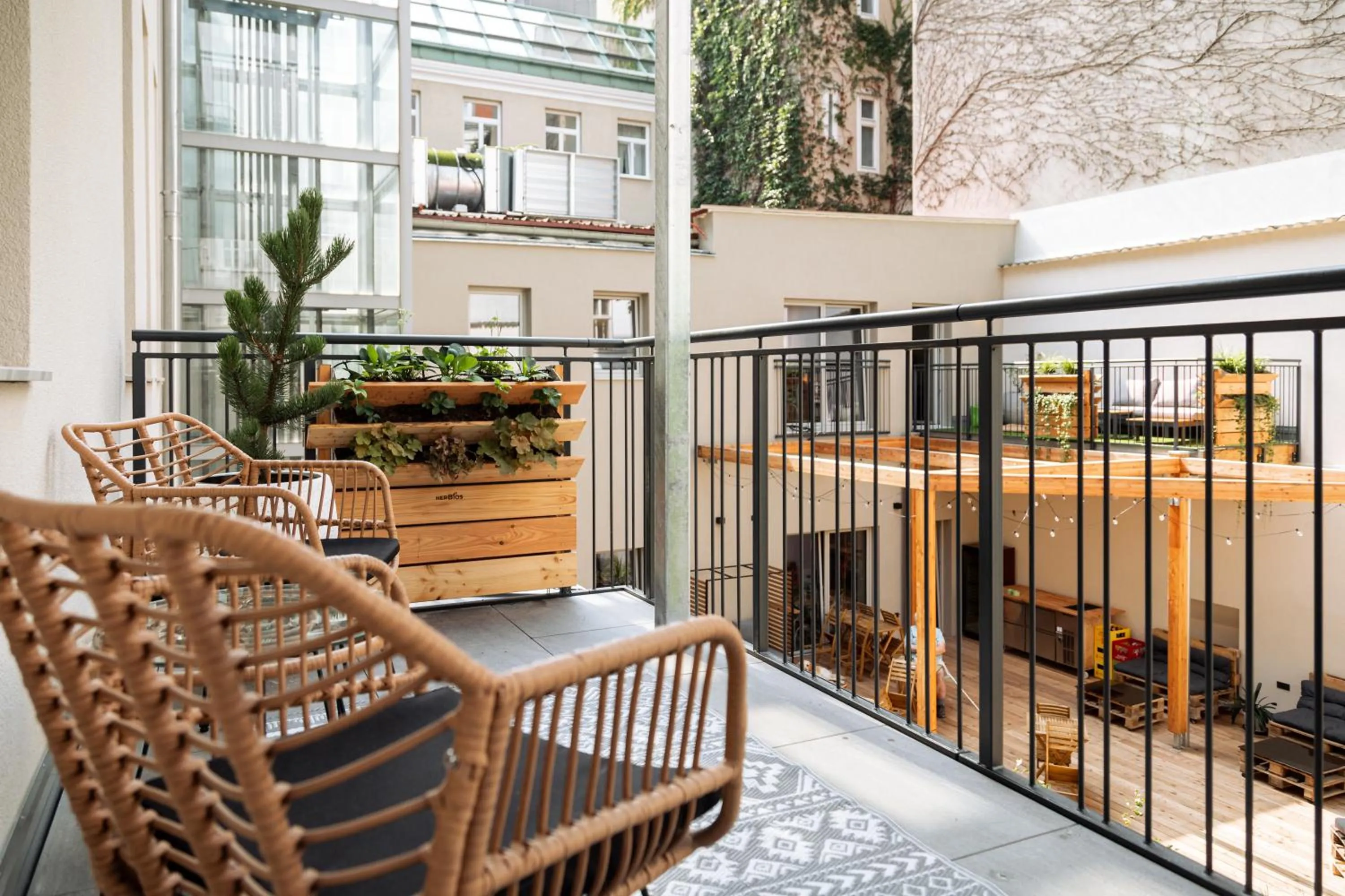 Balcony/Terrace in Urban Jungle Apartments
