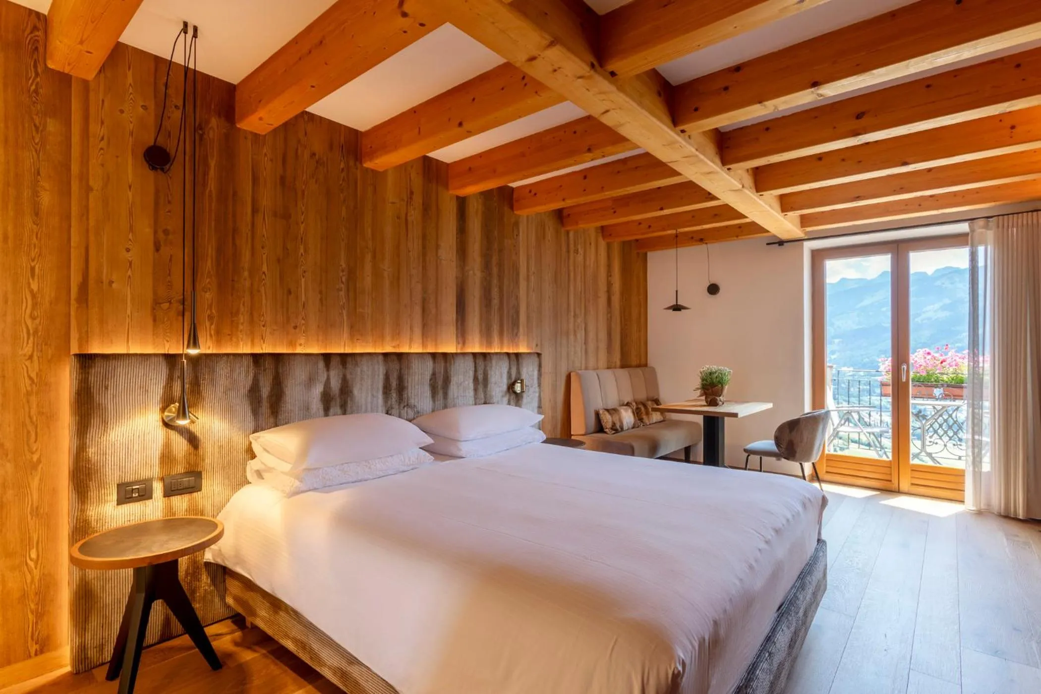 Bed in Hotel Lagorai Resort & Spa