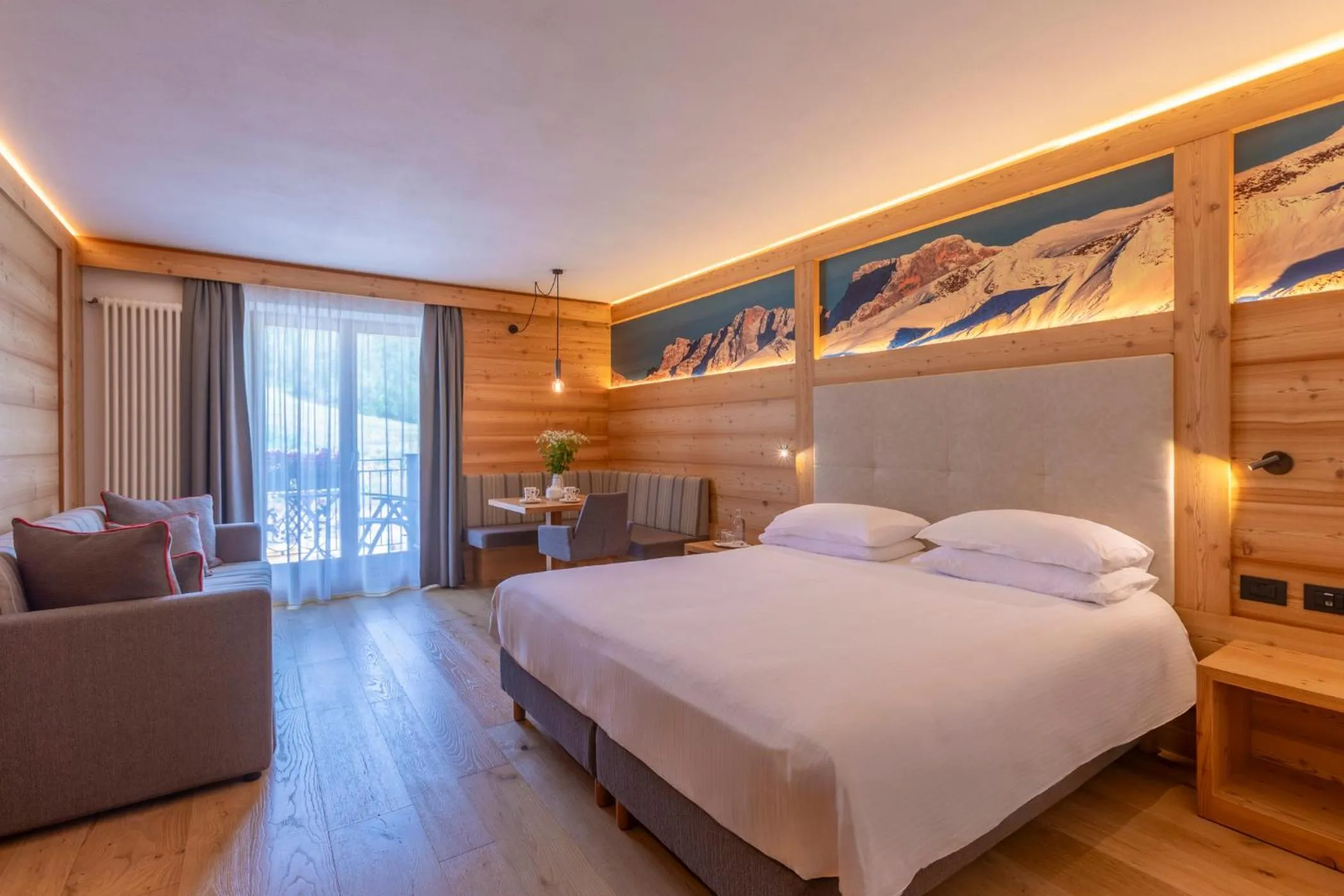 Bed in Hotel Lagorai Resort & Spa