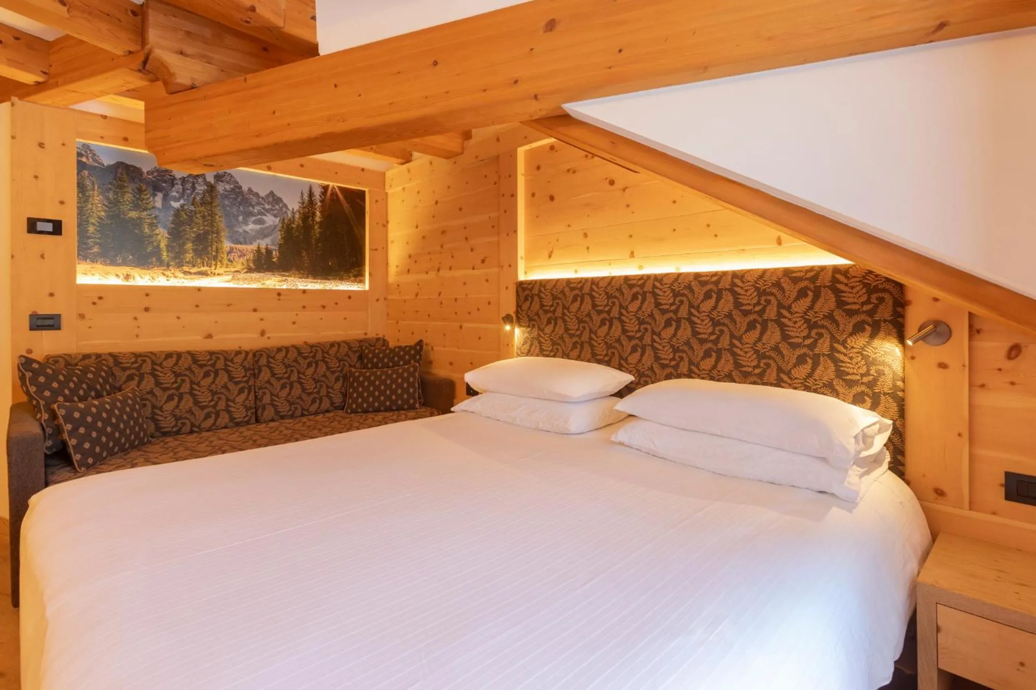 Bed in Hotel Lagorai Resort & Spa