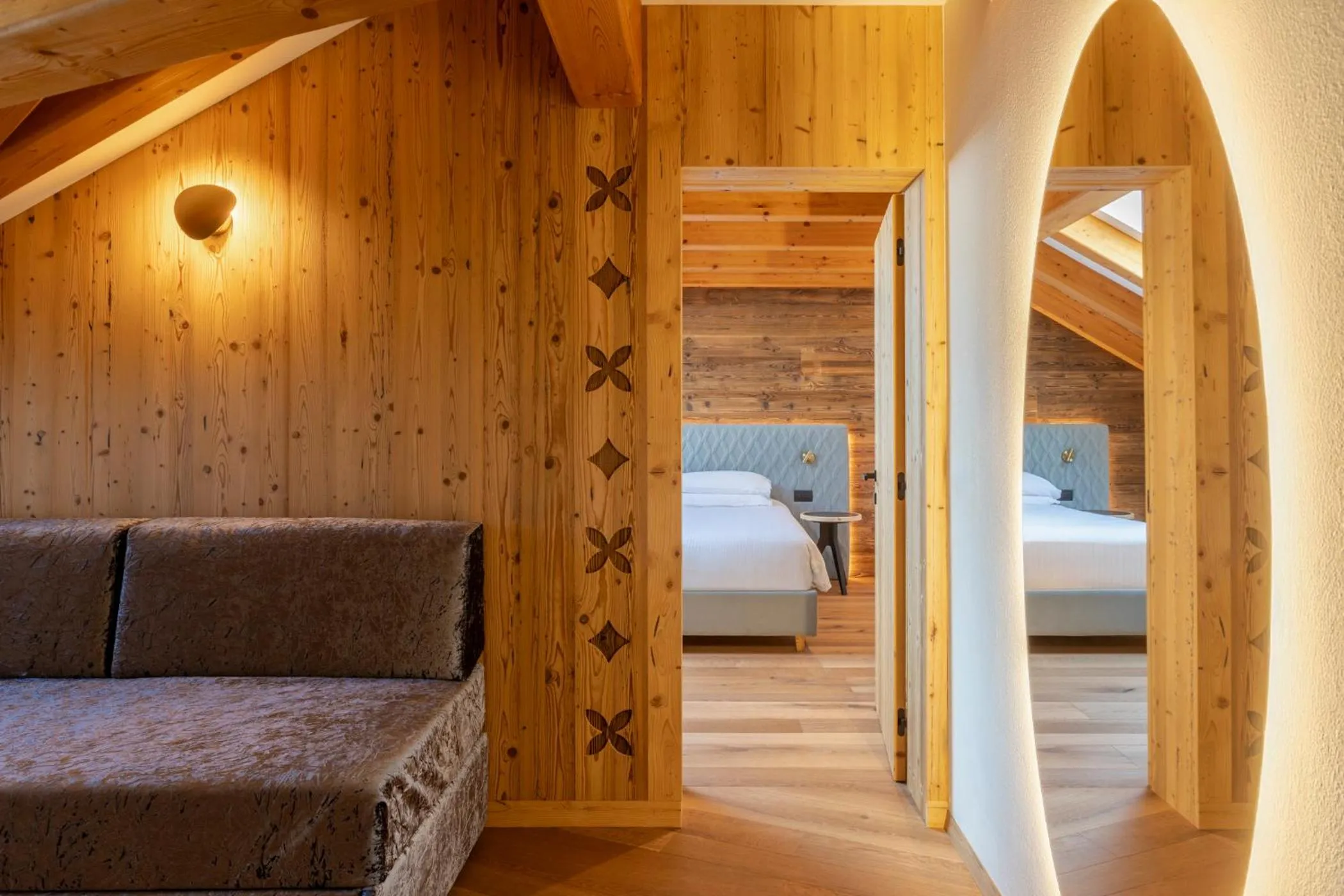 Bed in Hotel Lagorai Resort & Spa