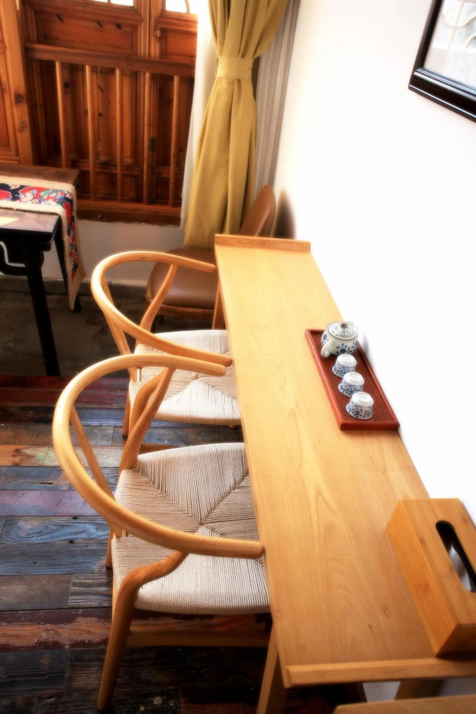 Seating area in Tongli Begonia Flowers Guesthouse