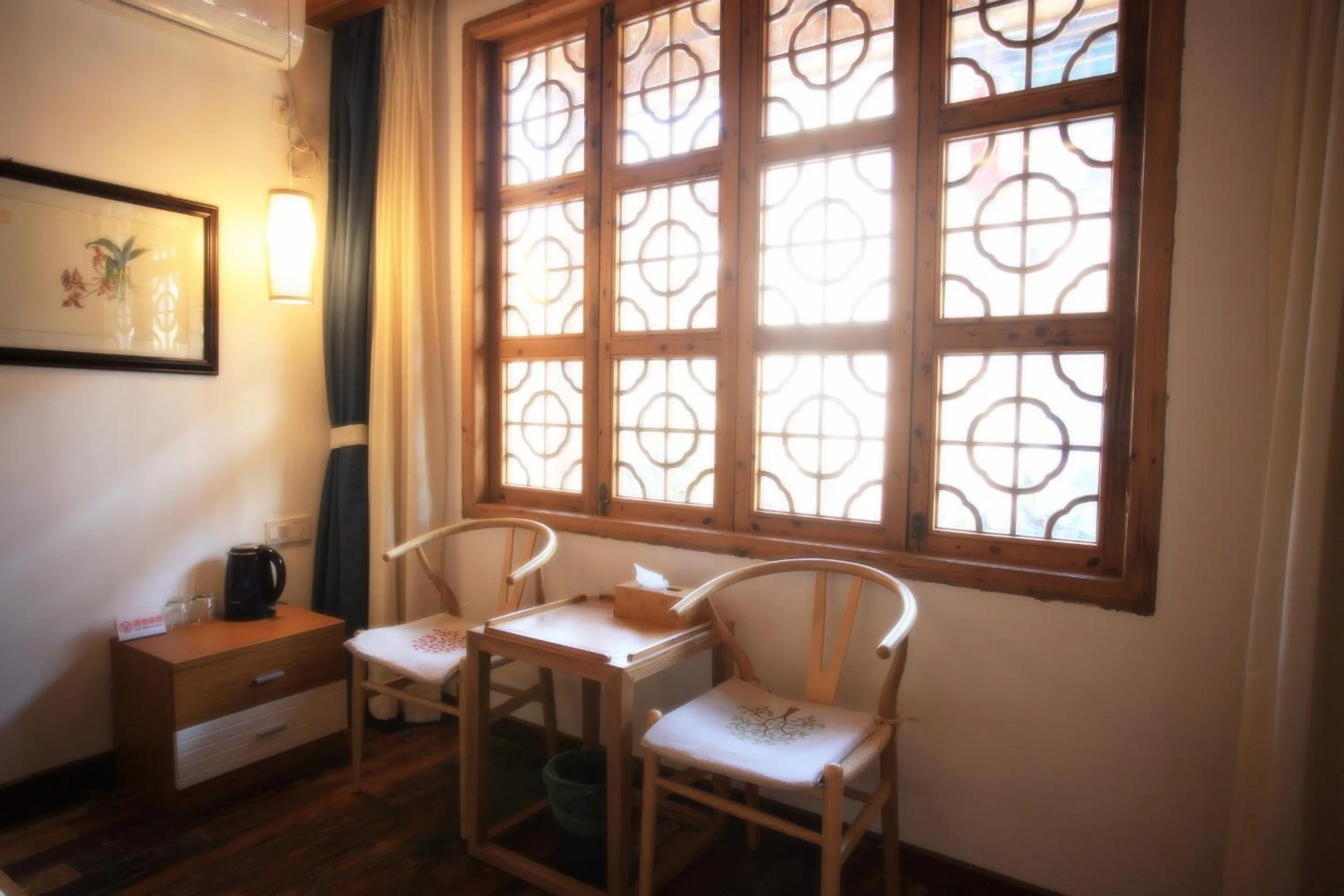 Seating area in Tongli Begonia Flowers Guesthouse