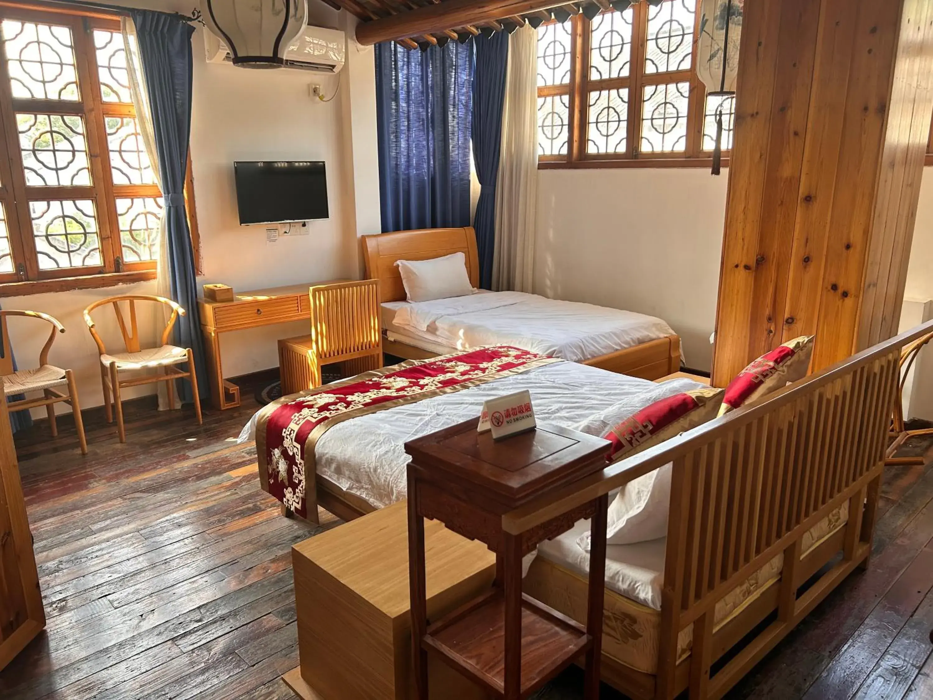 Twin Room in Tongli Begonia Flowers Guesthouse Twin Room in Tongli Begonia Flowers Guesthouse