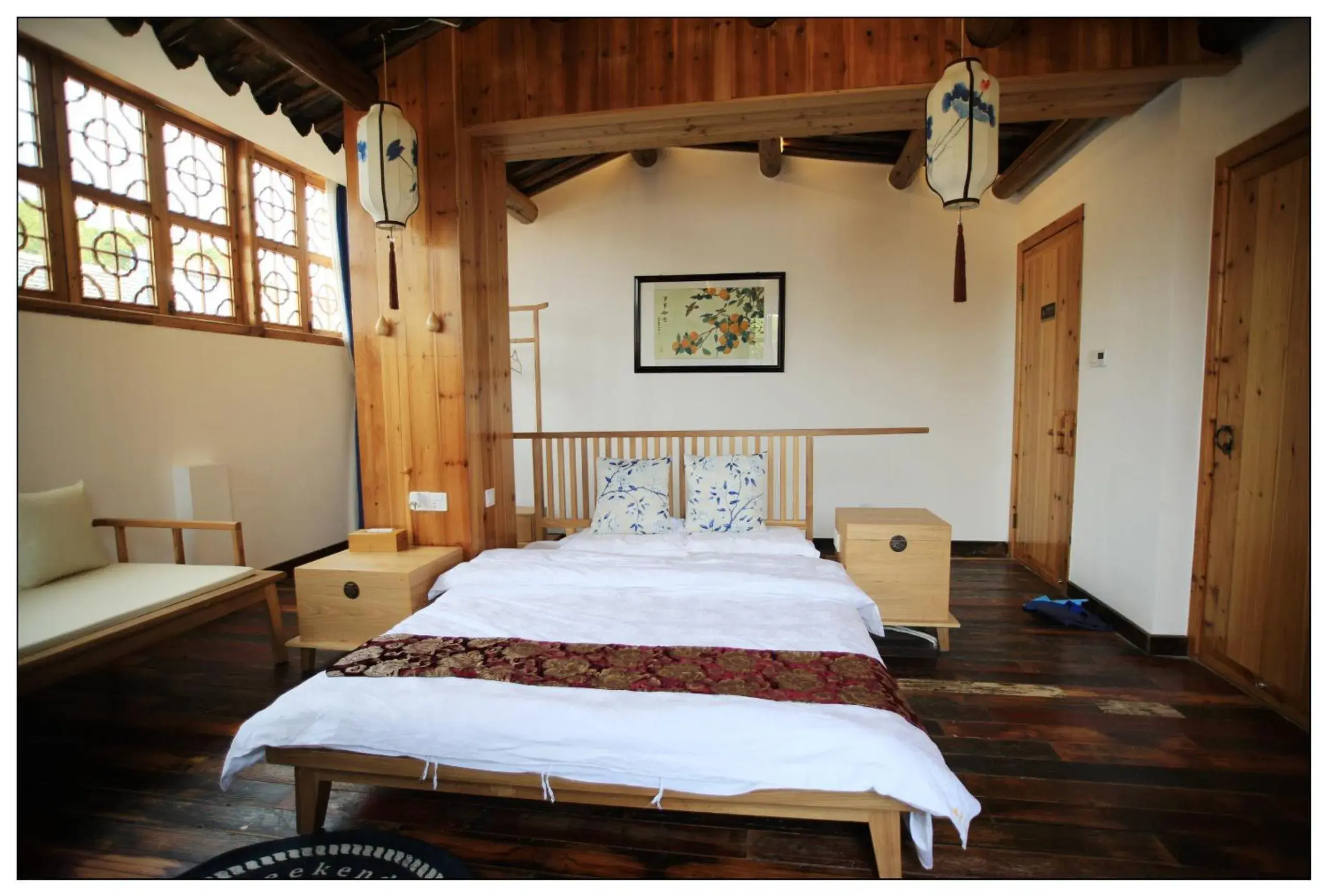 Twin Room in Tongli Begonia Flowers Guesthouse Twin Room in Tongli Begonia Flowers Guesthouse