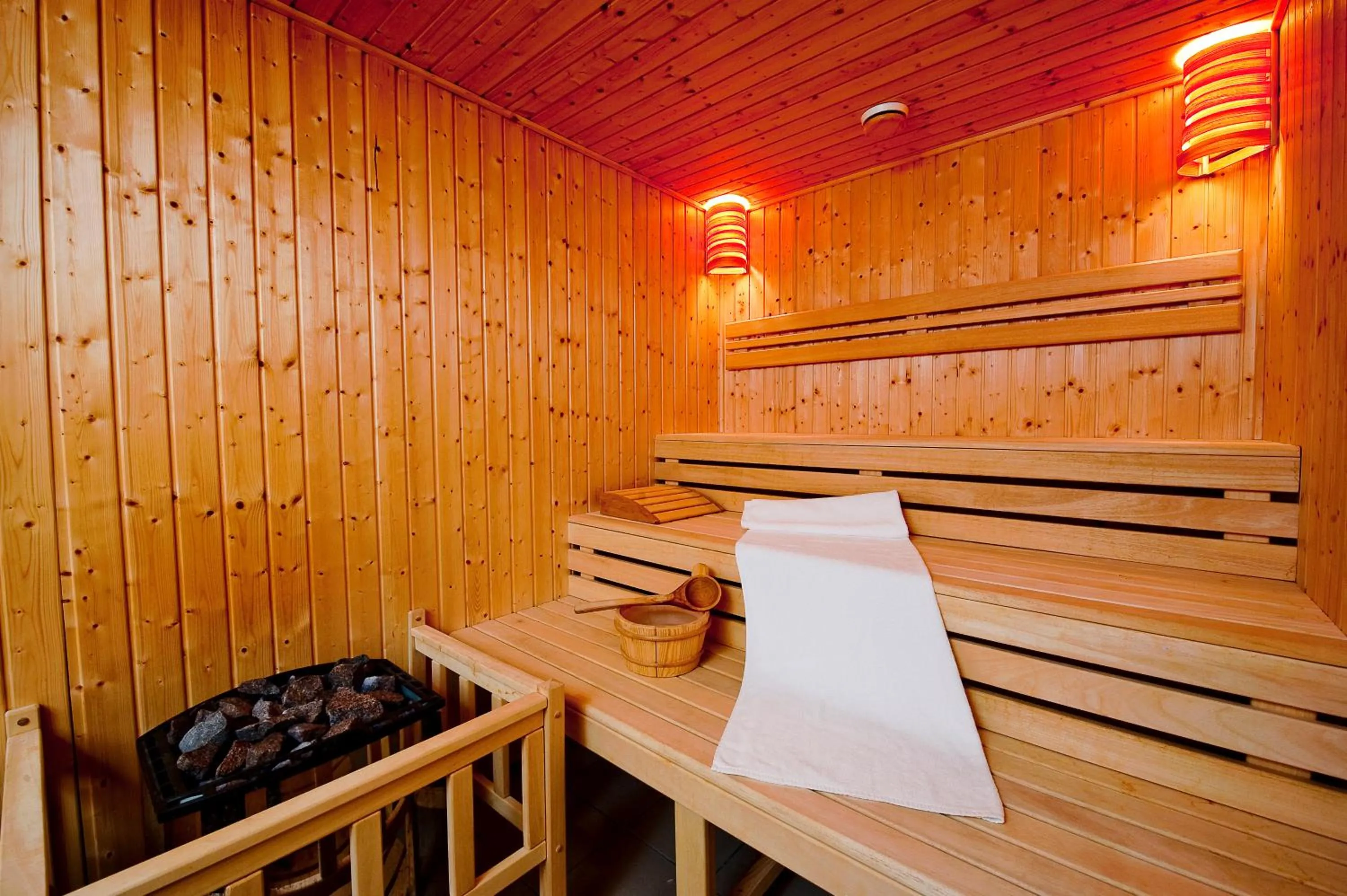 Sauna in Abacus Business & Wellness Hotel