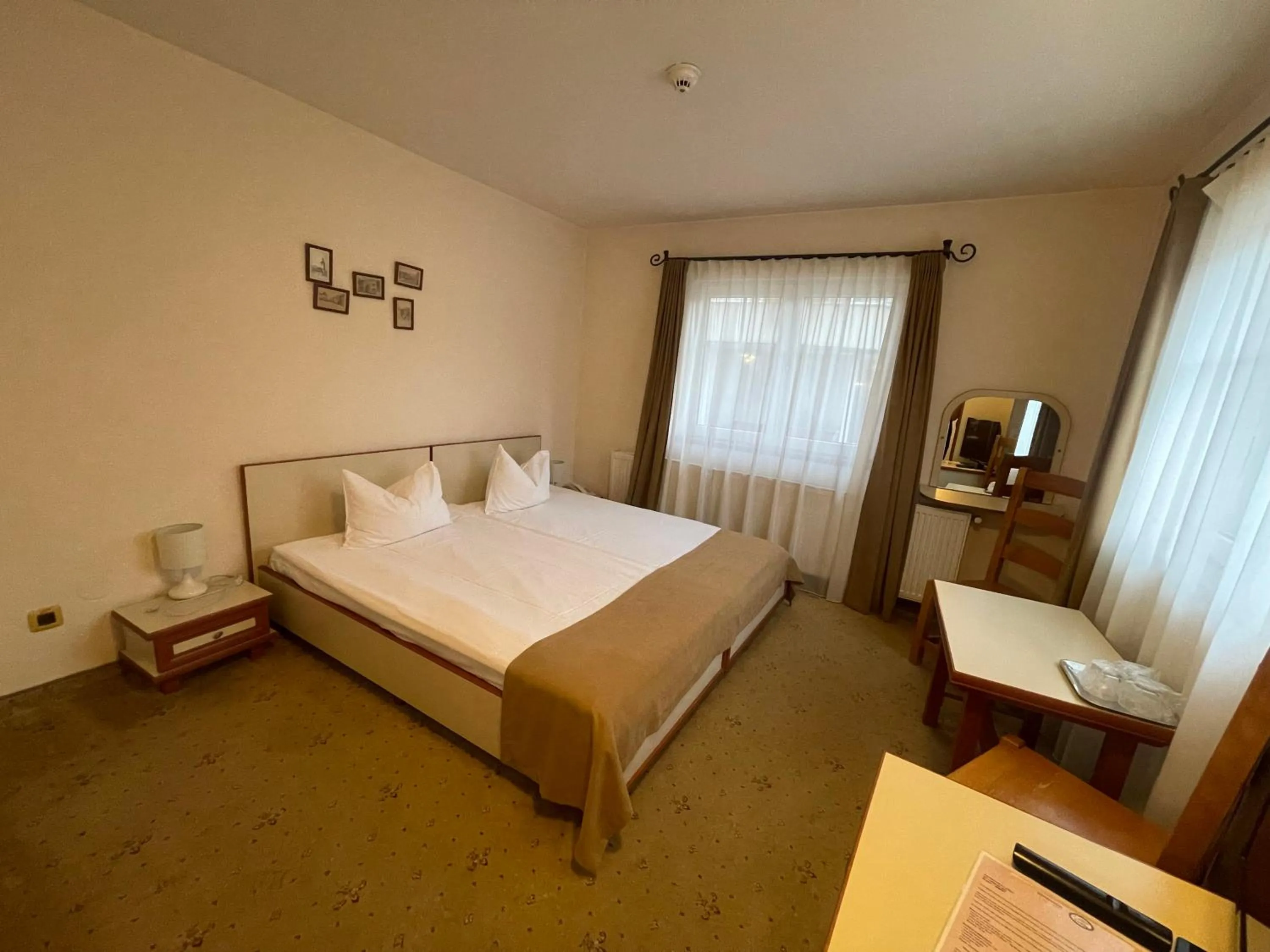 Bed in Pensiunea Luiza