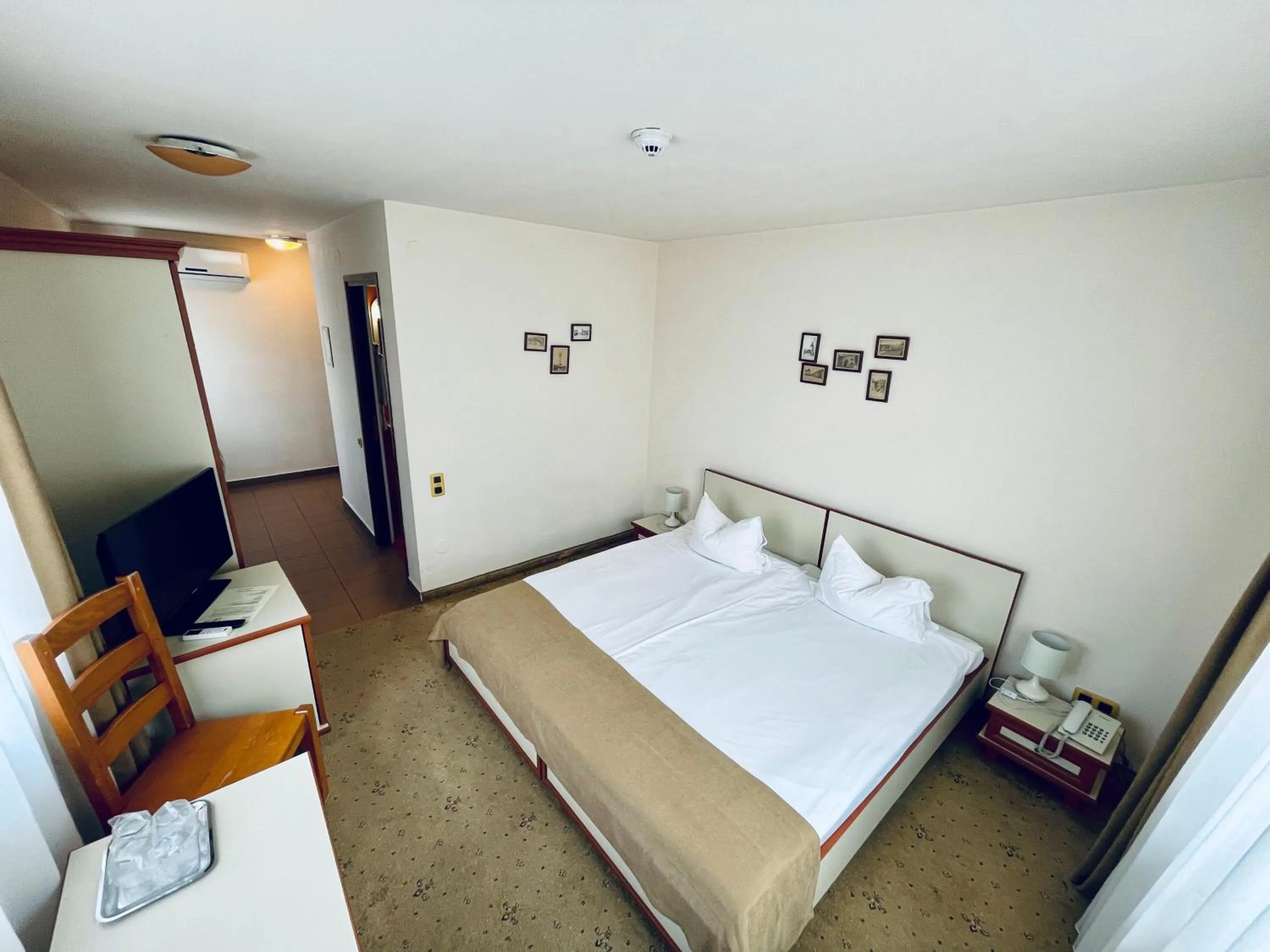 Bed in Pensiunea Luiza