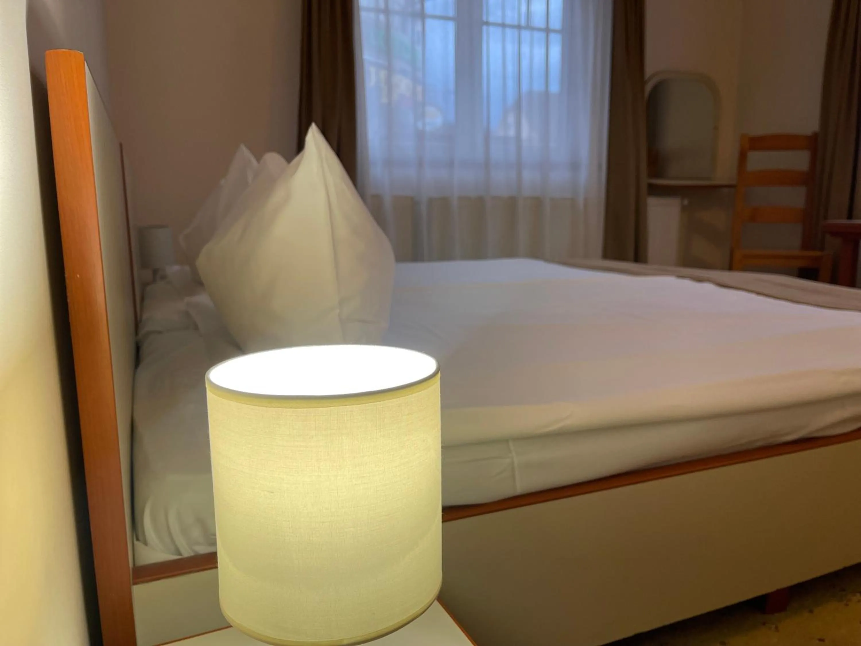 Bed in Pensiunea Luiza