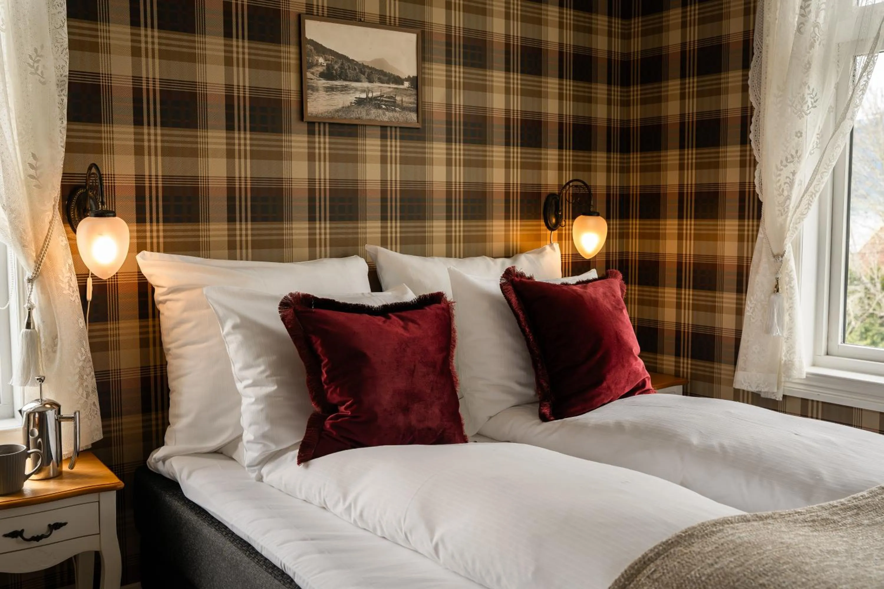 Bed in Gloppen Hotell - by Classic Norway Hotels