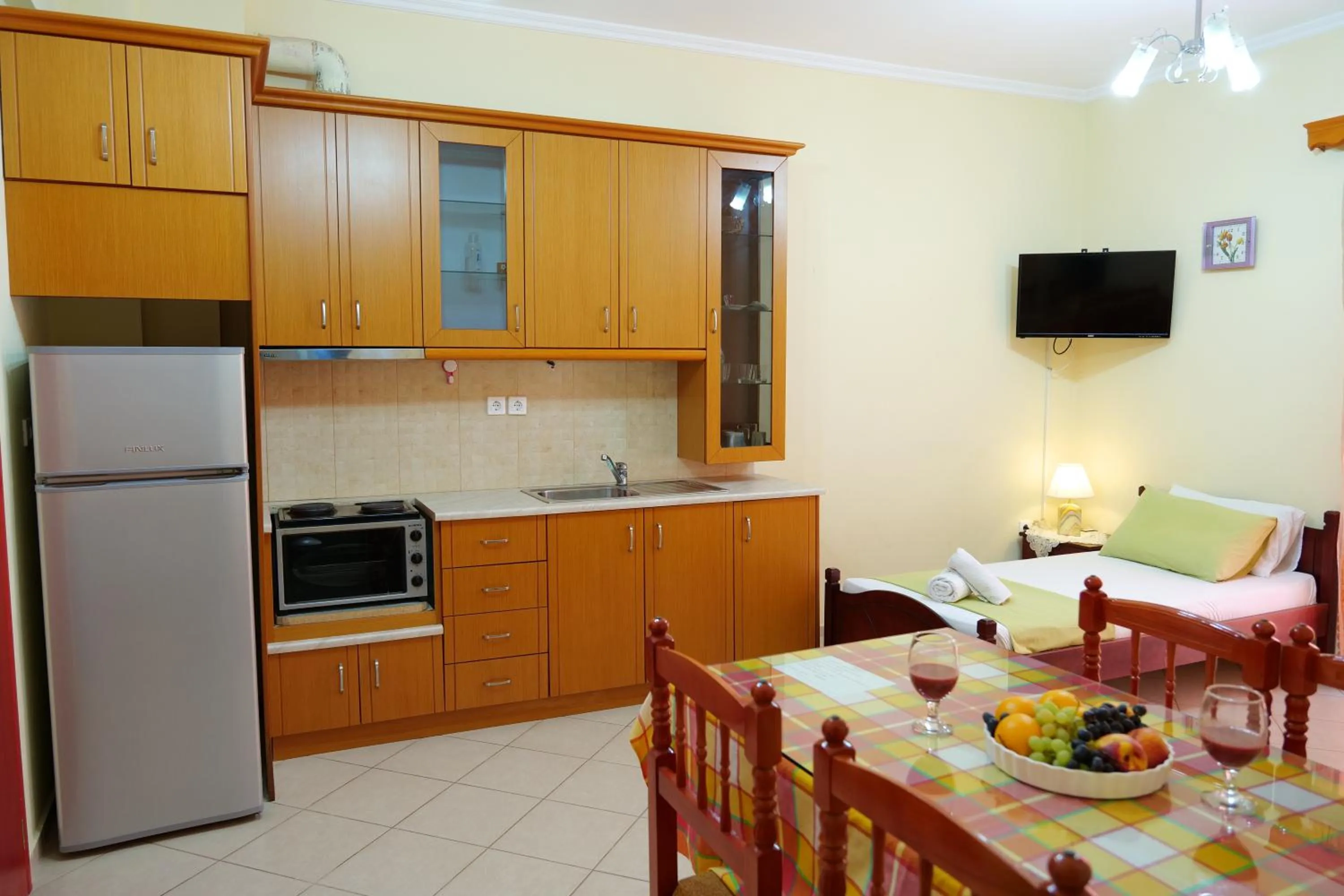 Kitchen or kitchenette in Miracle Apartments Saranda