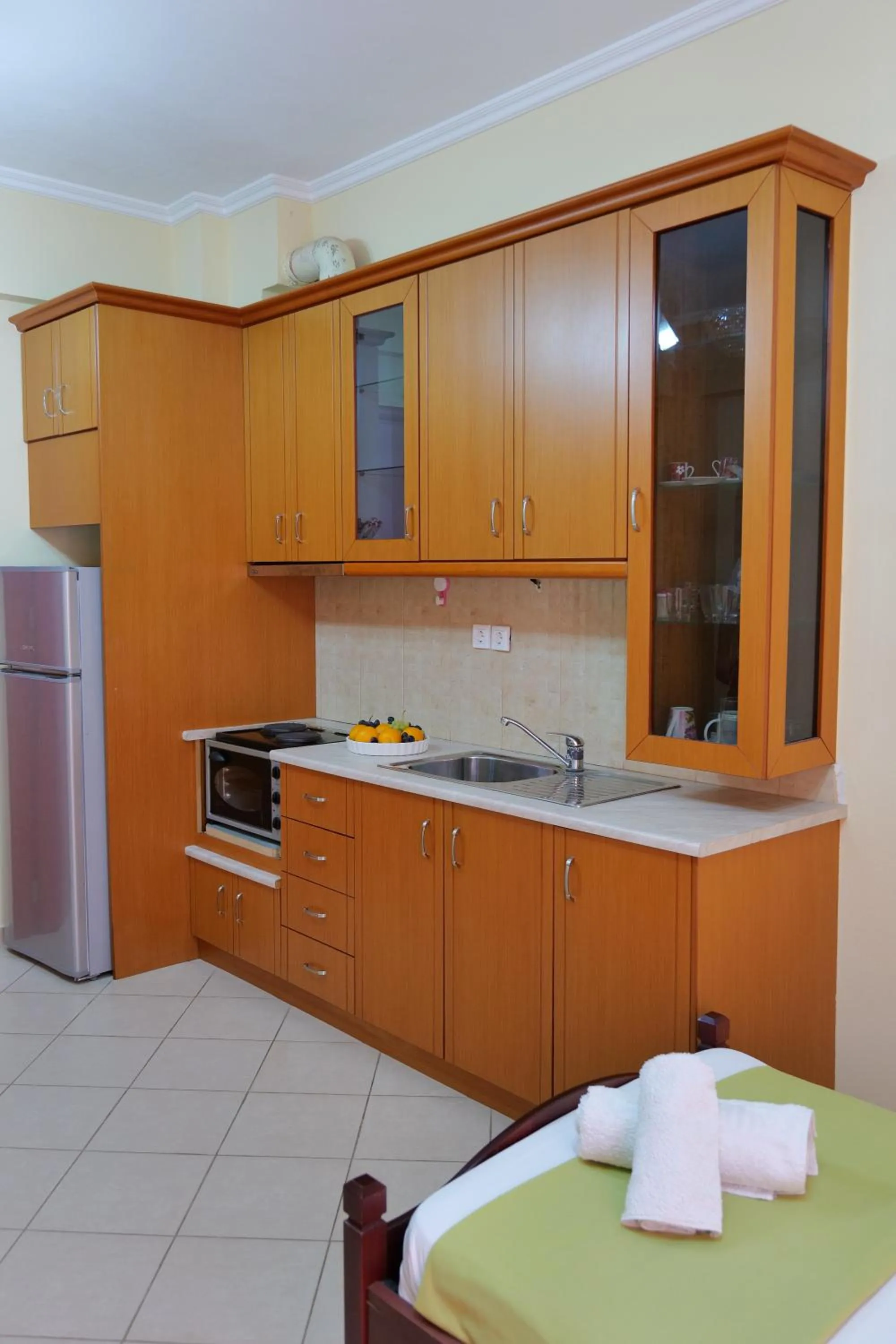 Kitchen or kitchenette in Miracle Apartments Saranda