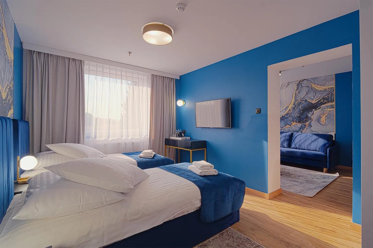 Bed in Hotel 500 W Strykowie