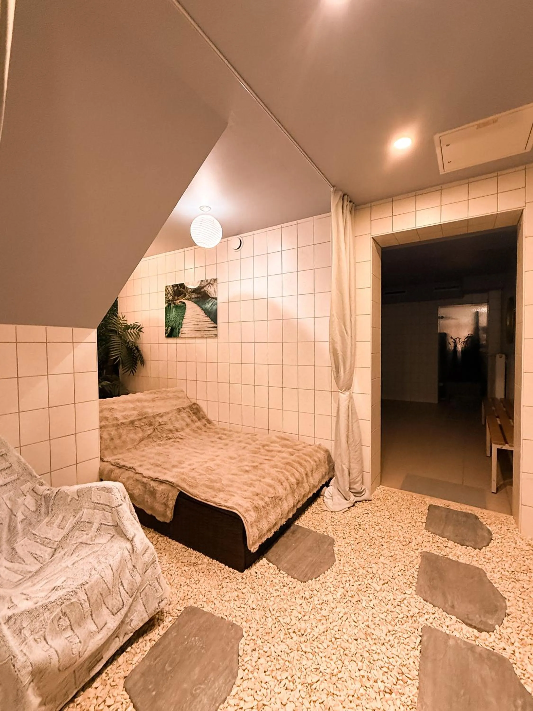 Bed in Strandhotel Vier Jahreszeiten Buckow