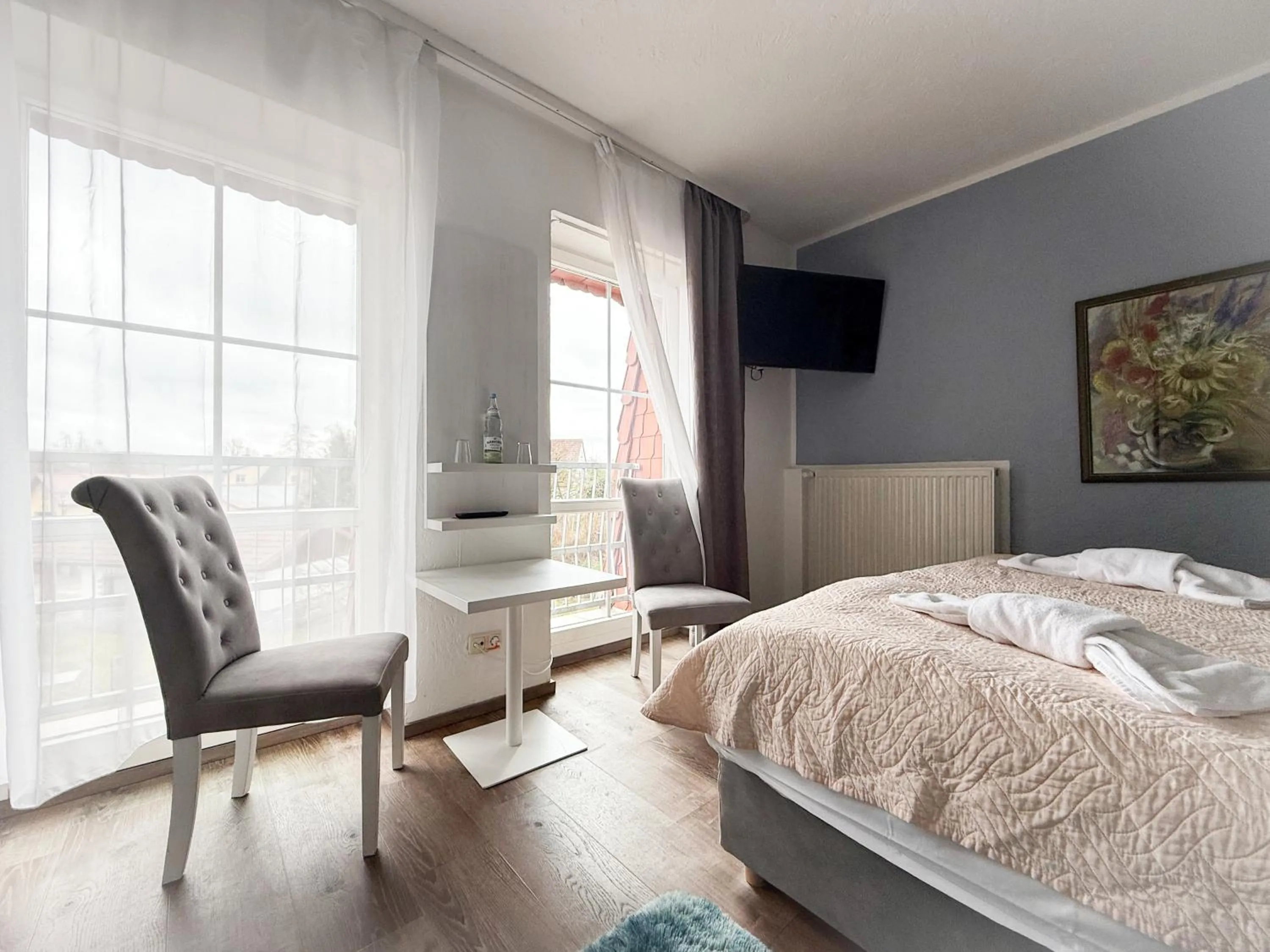 Bed in Strandhotel Vier Jahreszeiten Buckow