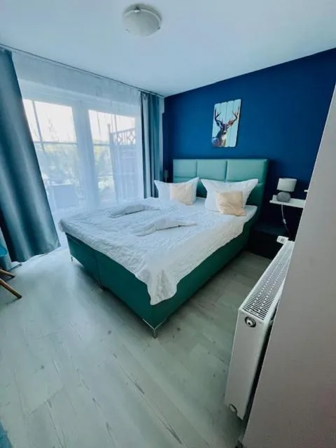 Bed in Strandhotel Vier Jahreszeiten Buckow