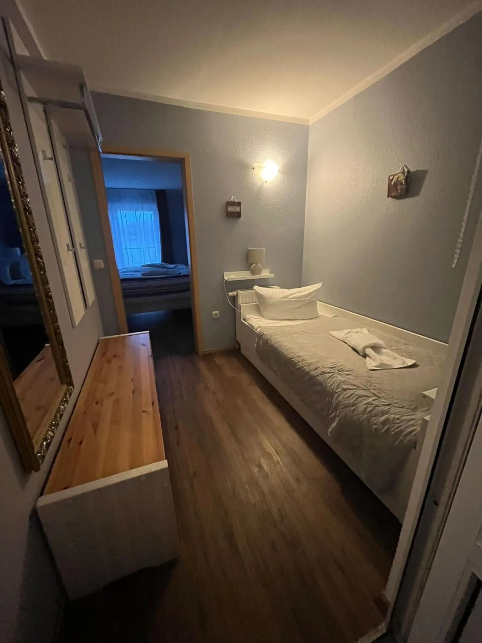 Bed in Strandhotel Vier Jahreszeiten Buckow