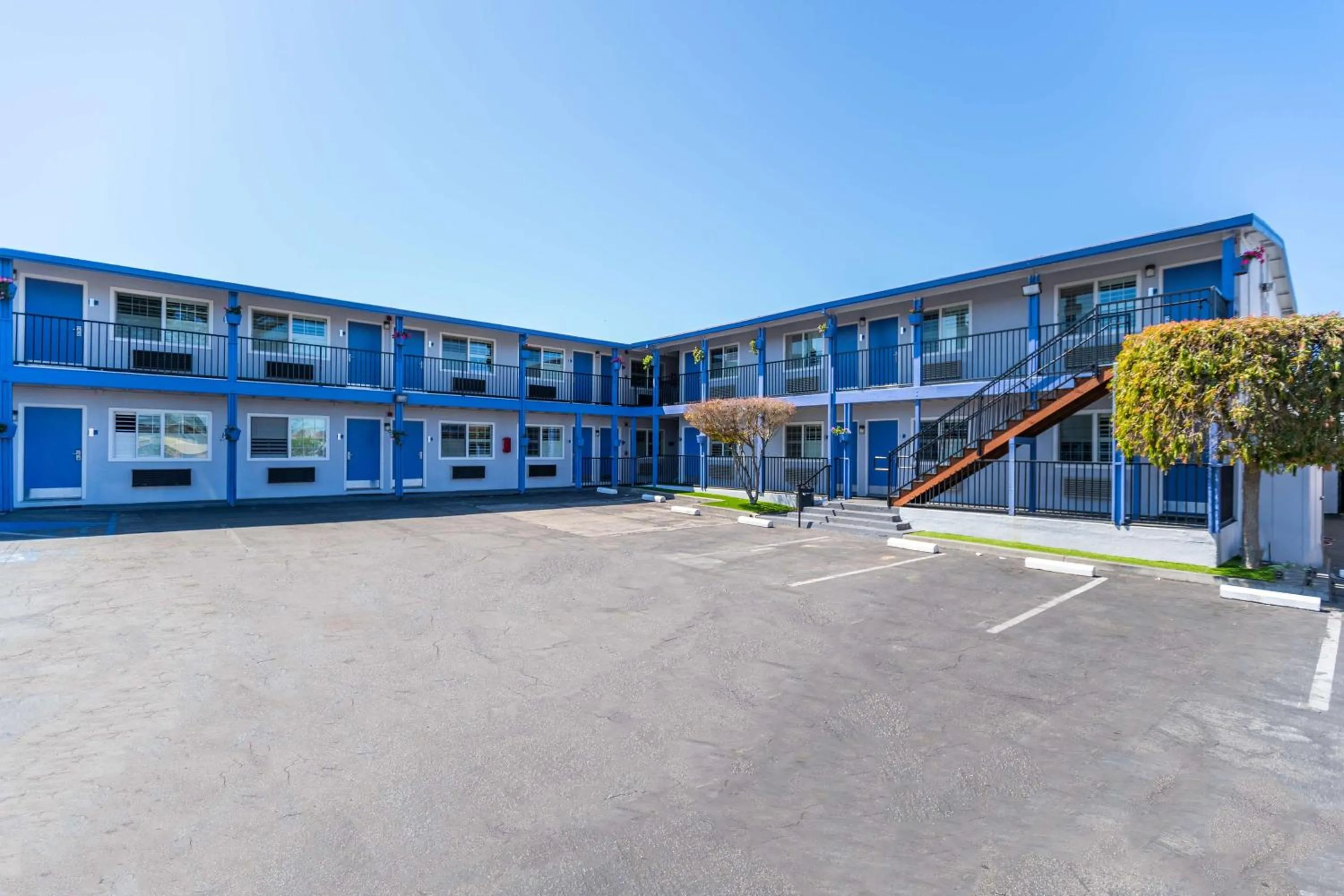 Property building in SureStay Hotel by Best Western Seaside Monterey