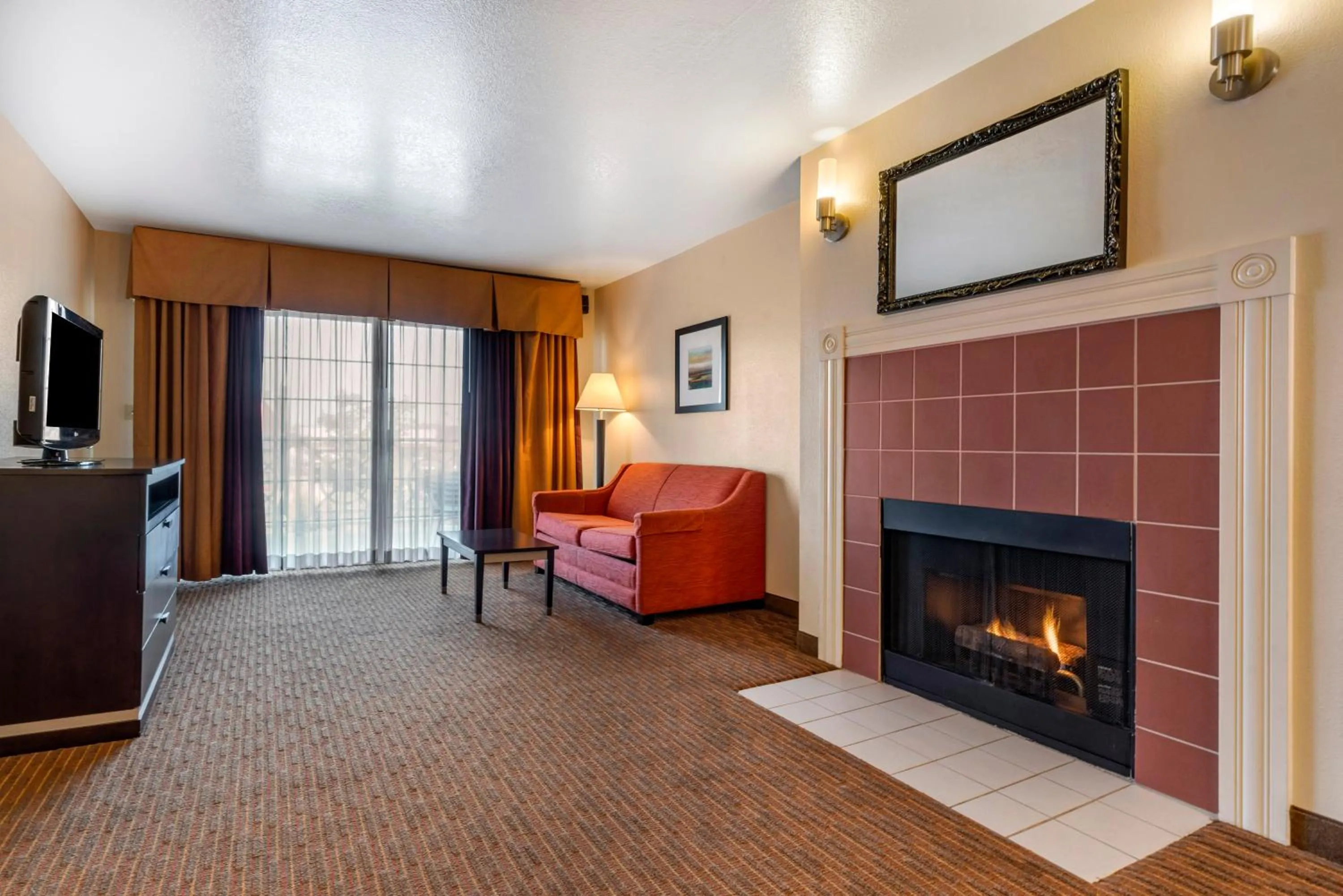 fireplace in Best Western Luxury Inn