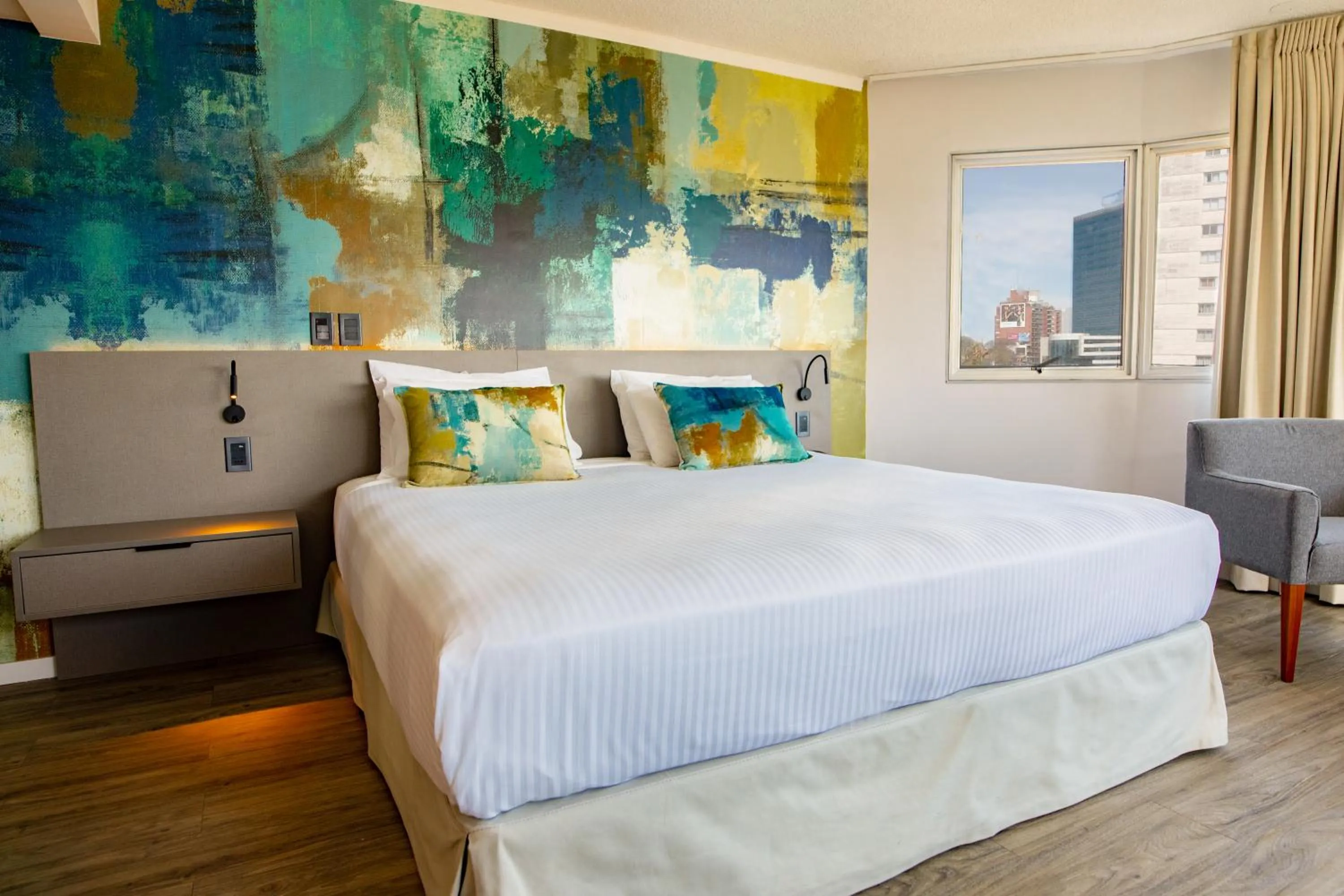 Bed in Palladium Business Hotel