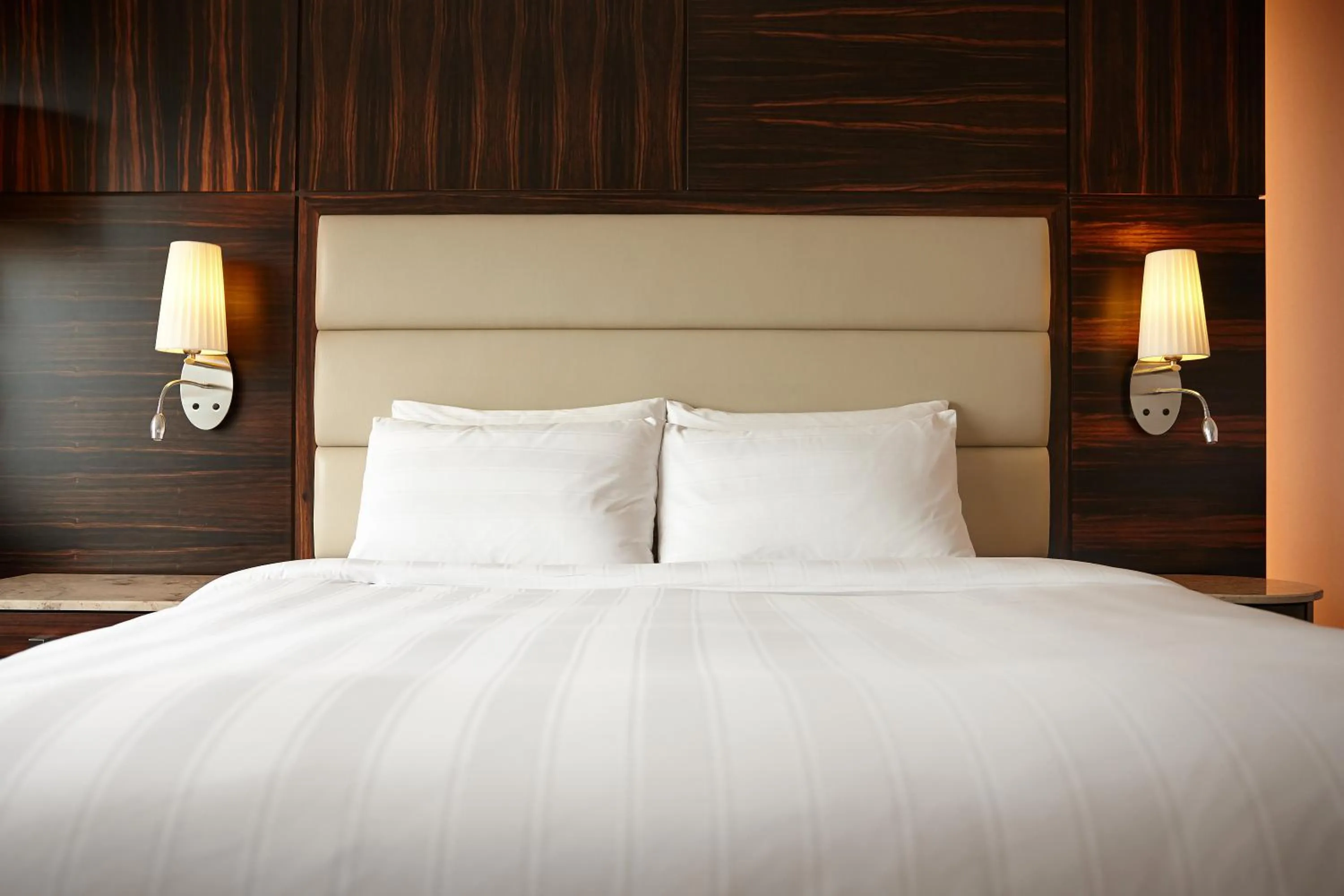 Bed in Lotte Hotel Busan