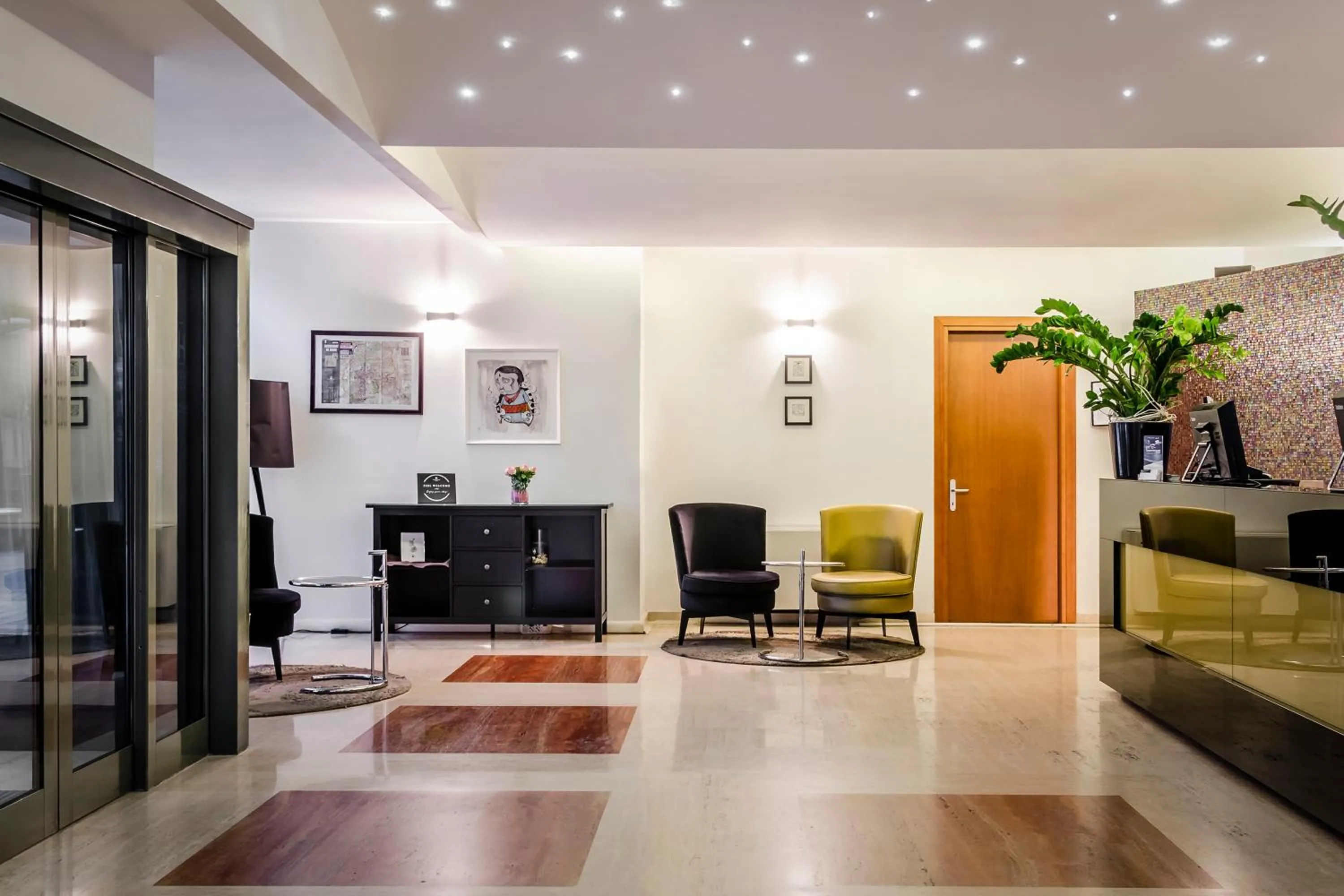 Lobby or reception in Eurostars Roma Aeterna