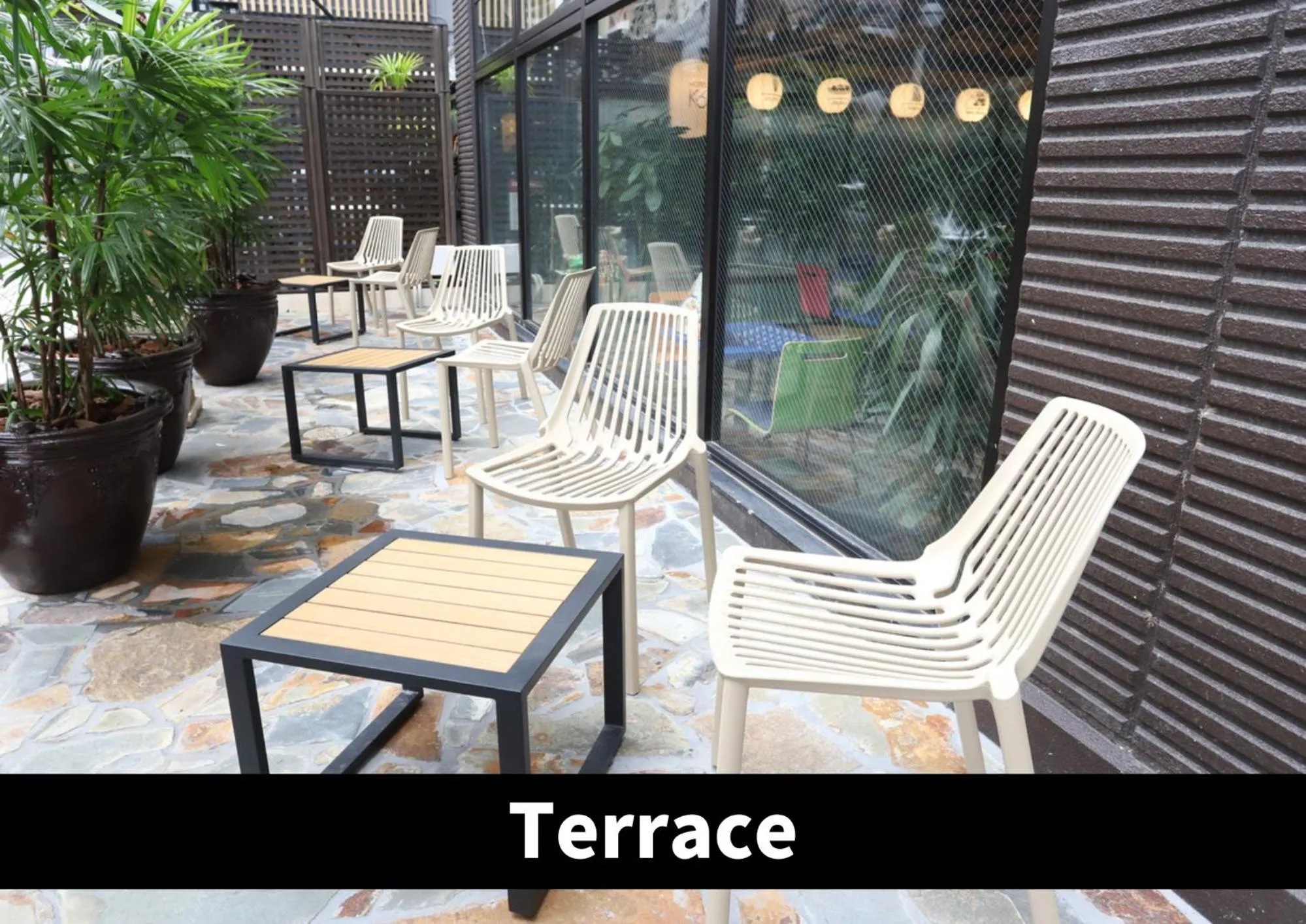 Balcony/Terrace in Hotel K6 Osaka Namba Dotonbori Near Shinsaibashi - Family Kids Concept
