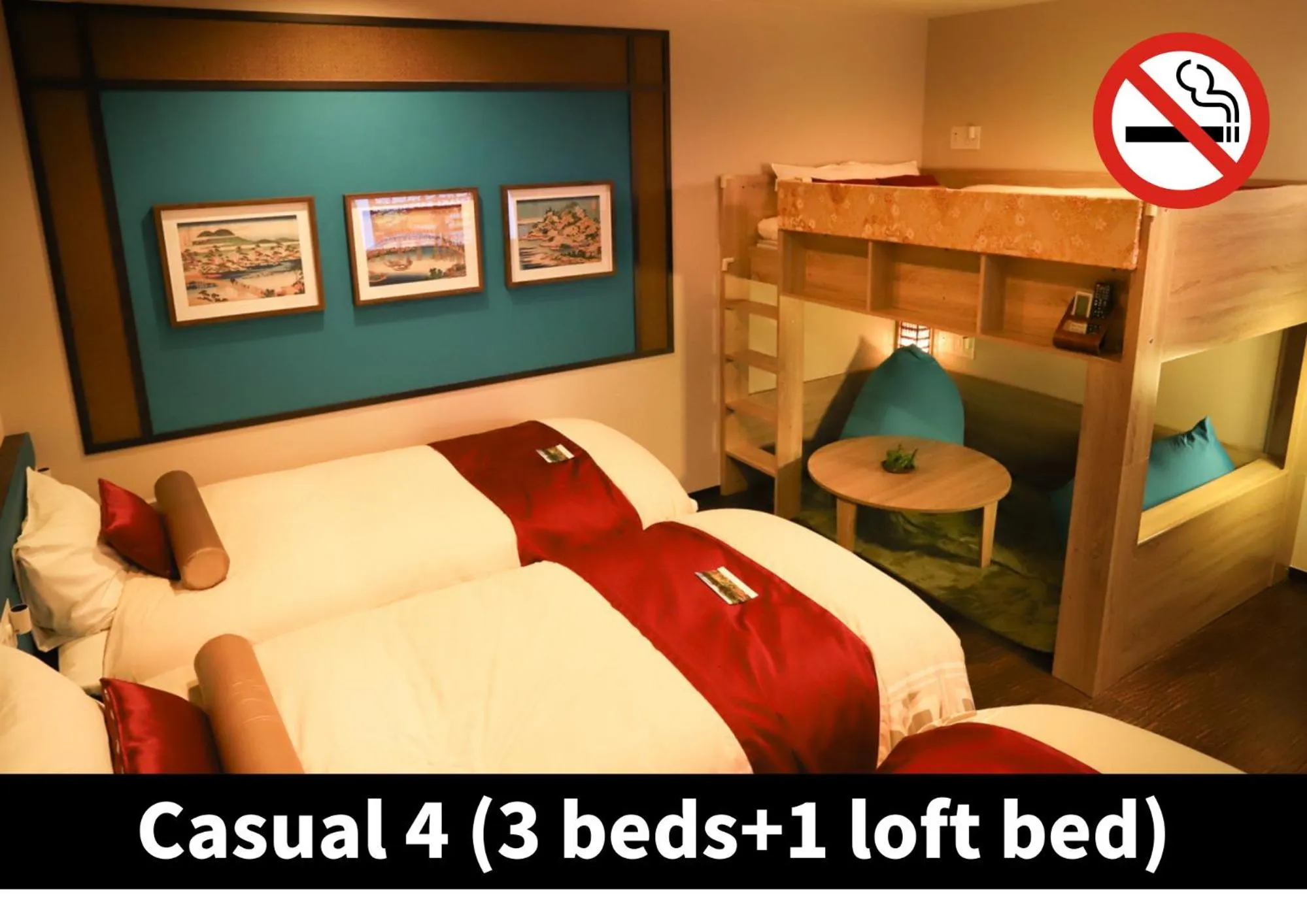 Bedroom, Bed in Hotel K6 Osaka Namba Dotonbori Near Shinsaibashi - Family Kids Concept