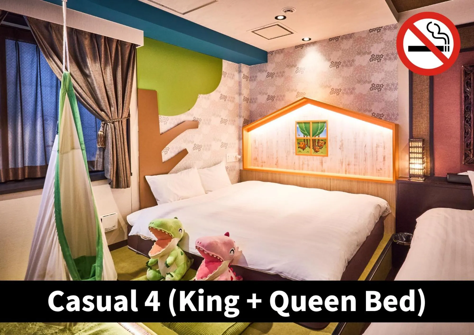 Bedroom, Bed in Hotel K6 Osaka Namba Dotonbori Near Shinsaibashi - Family Kids Concept